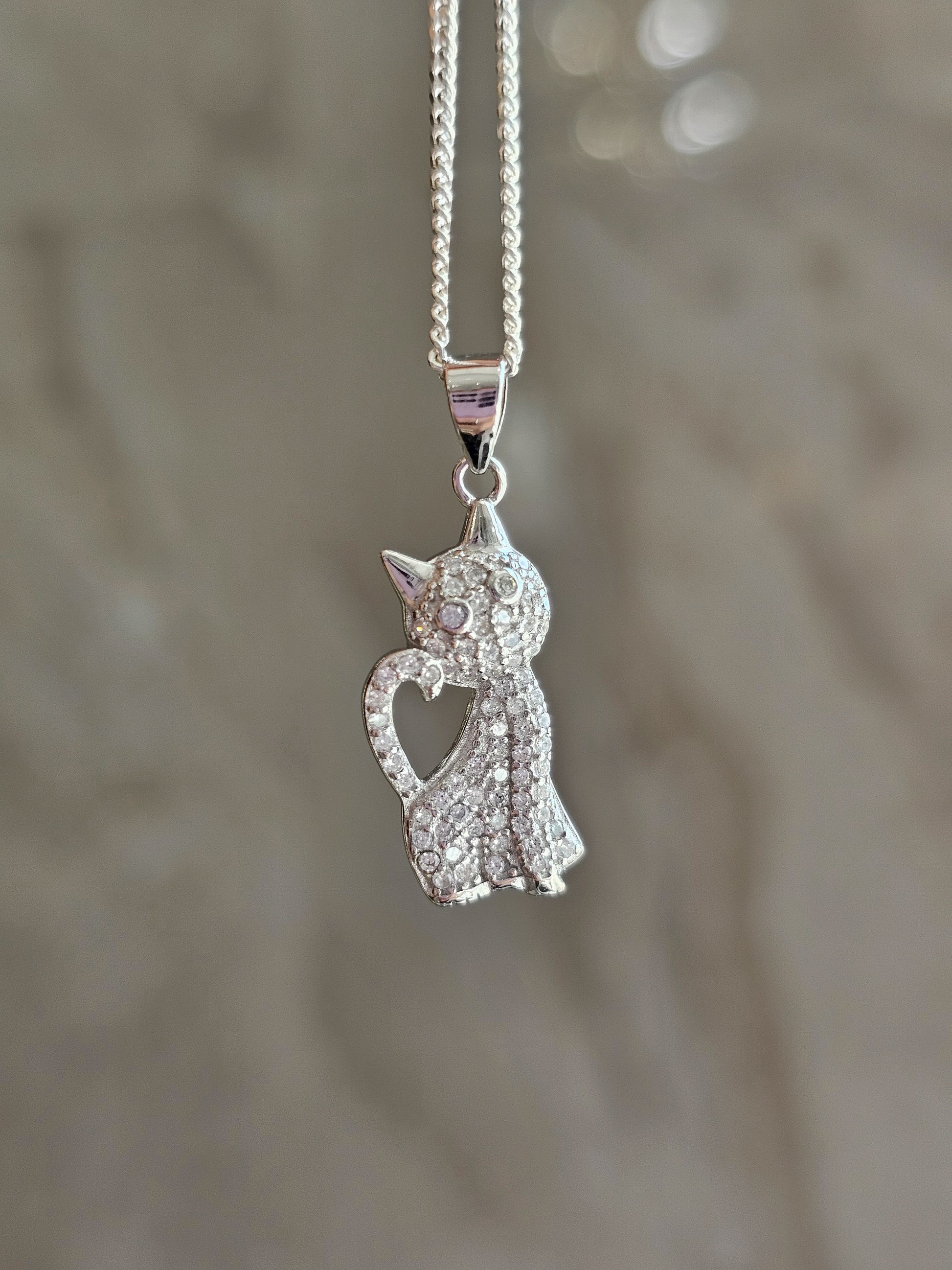 Kitty Princess Silver Pendant - Dearest Diamonds