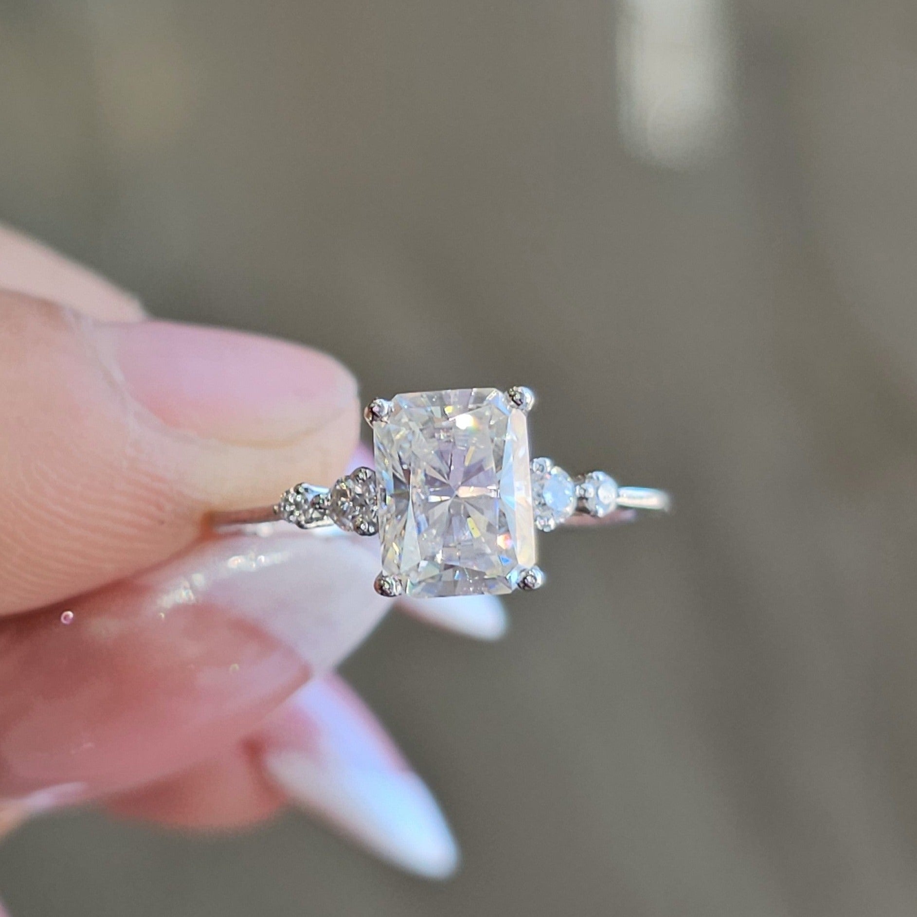 Pretty Radiant Ring - Dearest Diamonds