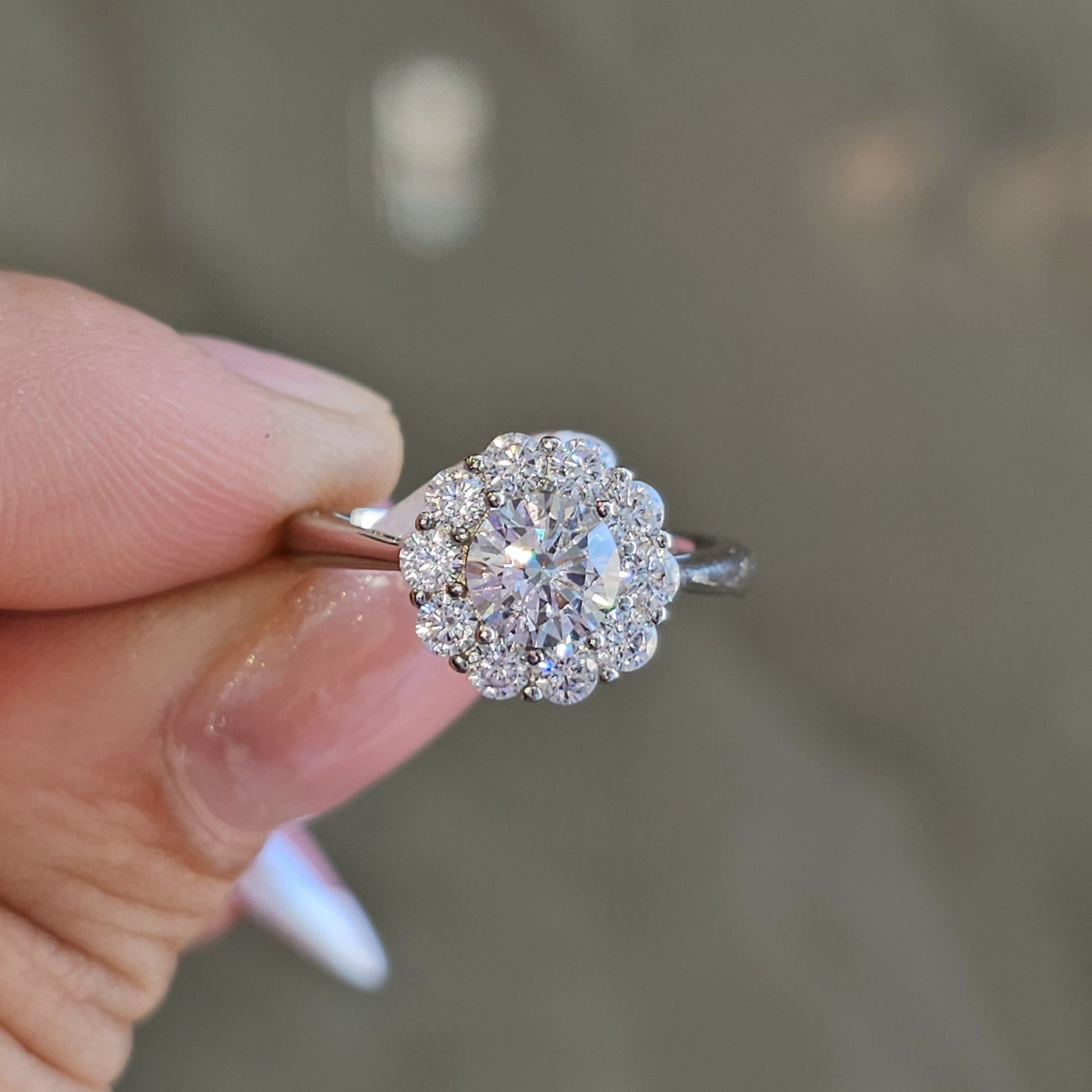 Dazzling Flower Silver Ring - Dearest Diamonds