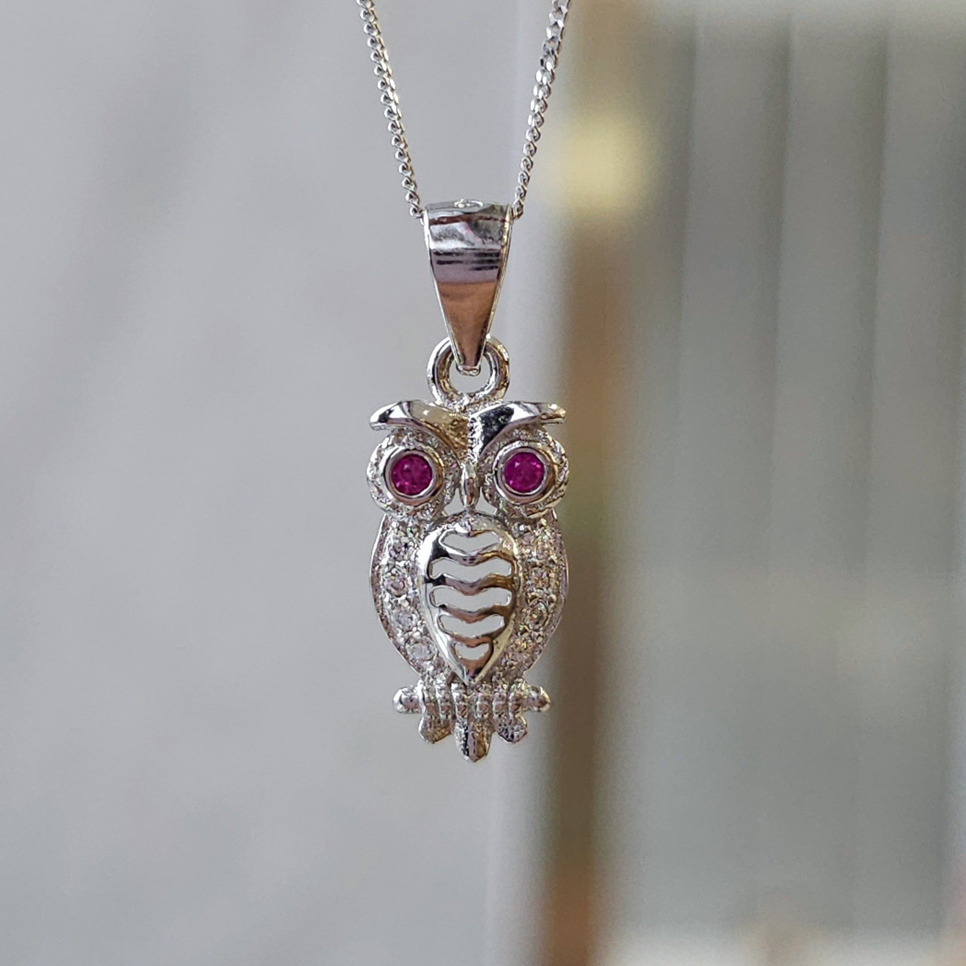 Perched Owl Pendant - Dearest Diamonds
