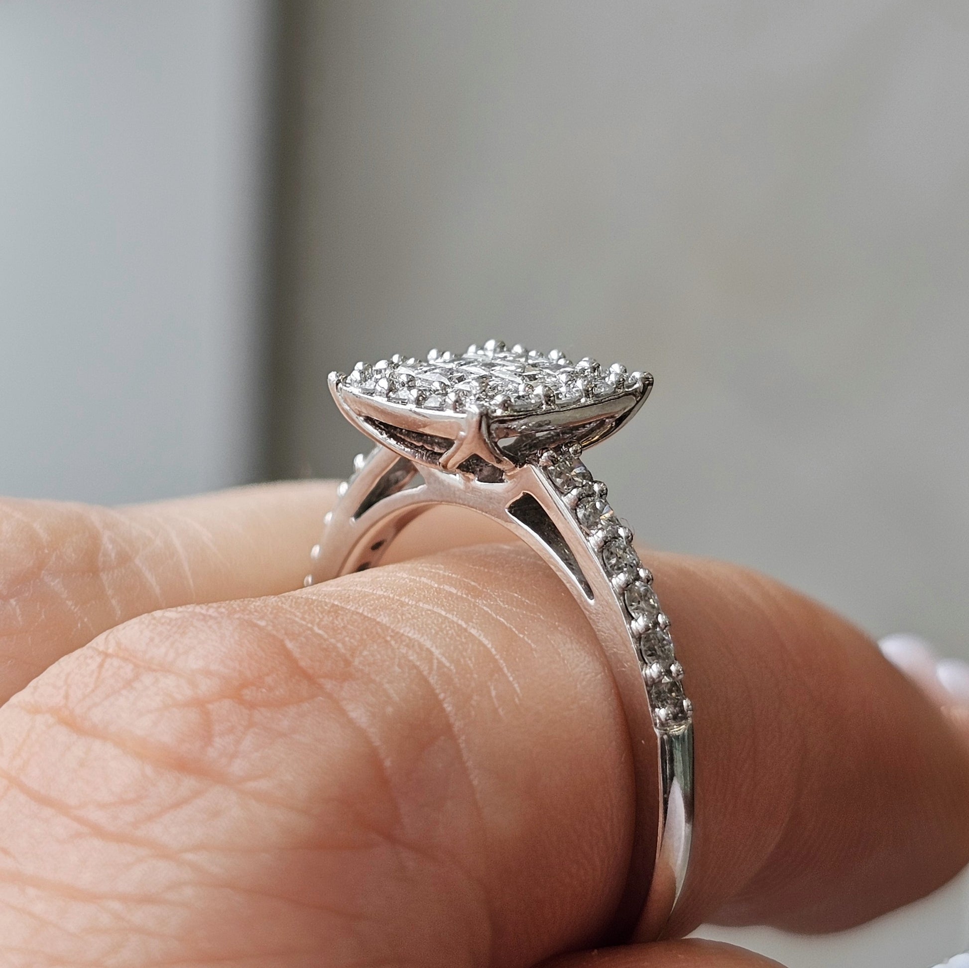 Princess Cluster Diamond Ring - Dearest Diamonds