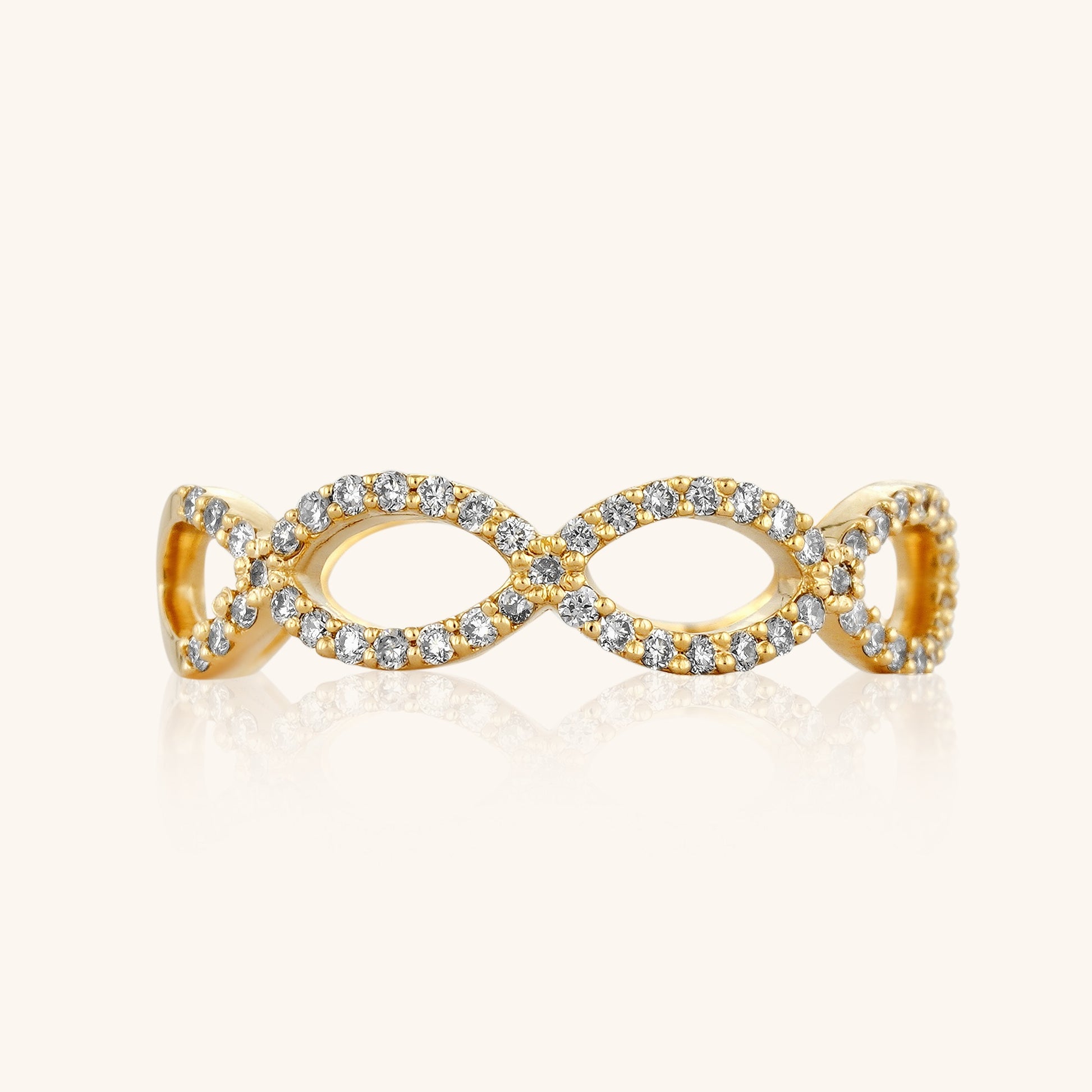 Infinity Half Eternity Band - Dearest Diamonds