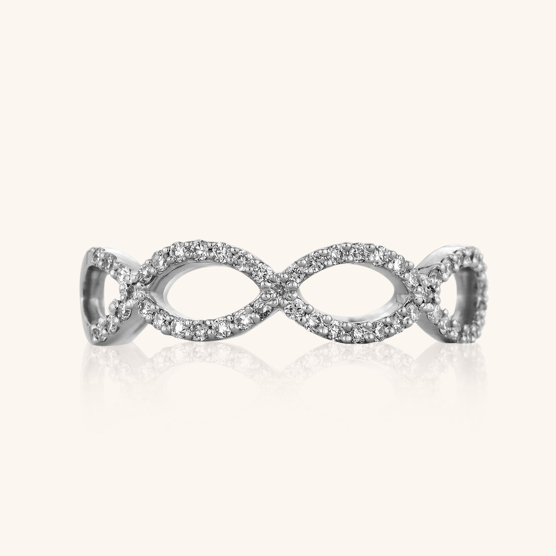 Infinity Half Eternity Band - Dearest Diamonds