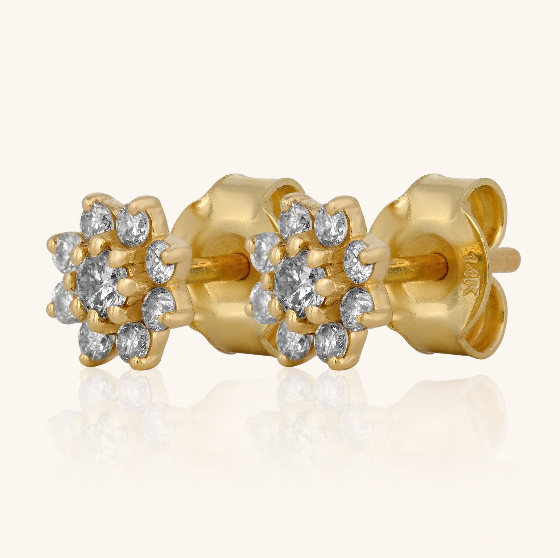 Diamond Flower Earrings - Dearest Diamonds