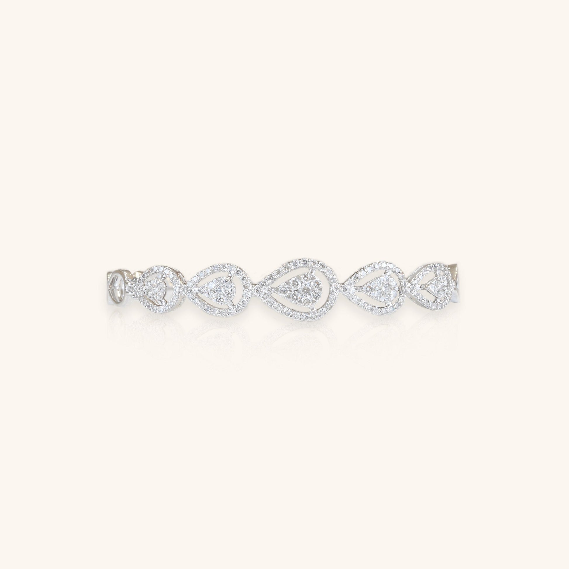 Pear Cluster with Halo Bracelet - Dearest Diamonds