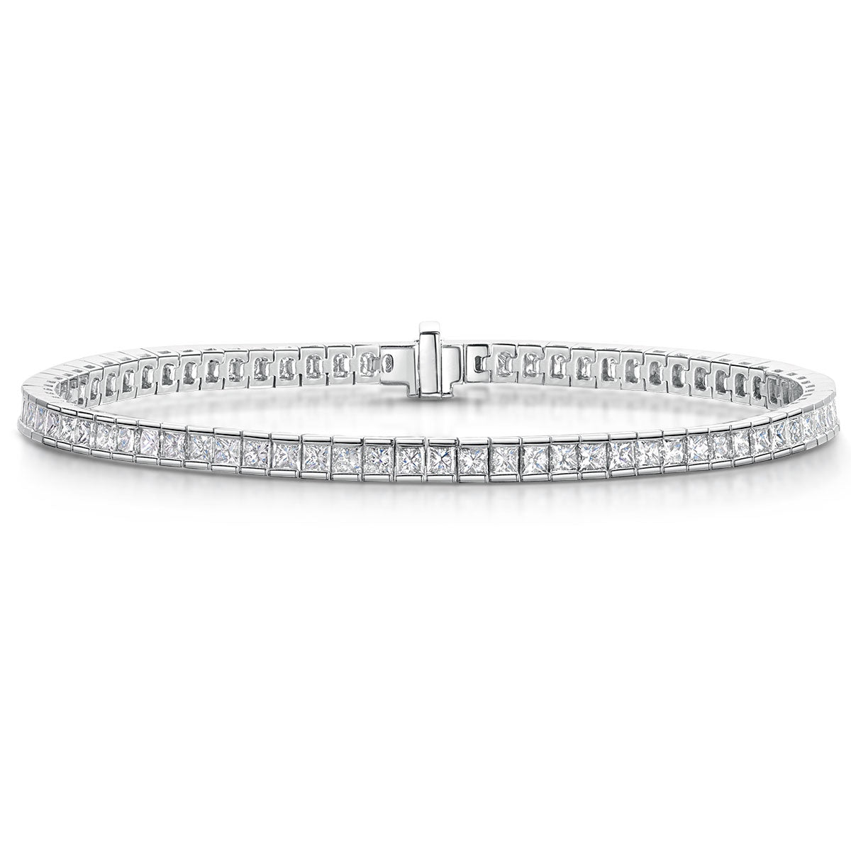 Bezel Princess Tennis Bracelet - Dearest Diamonds