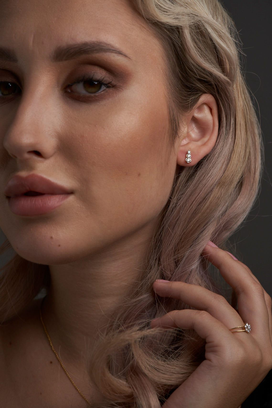 Three Tier Diamond Earrings - Dearest Diamonds