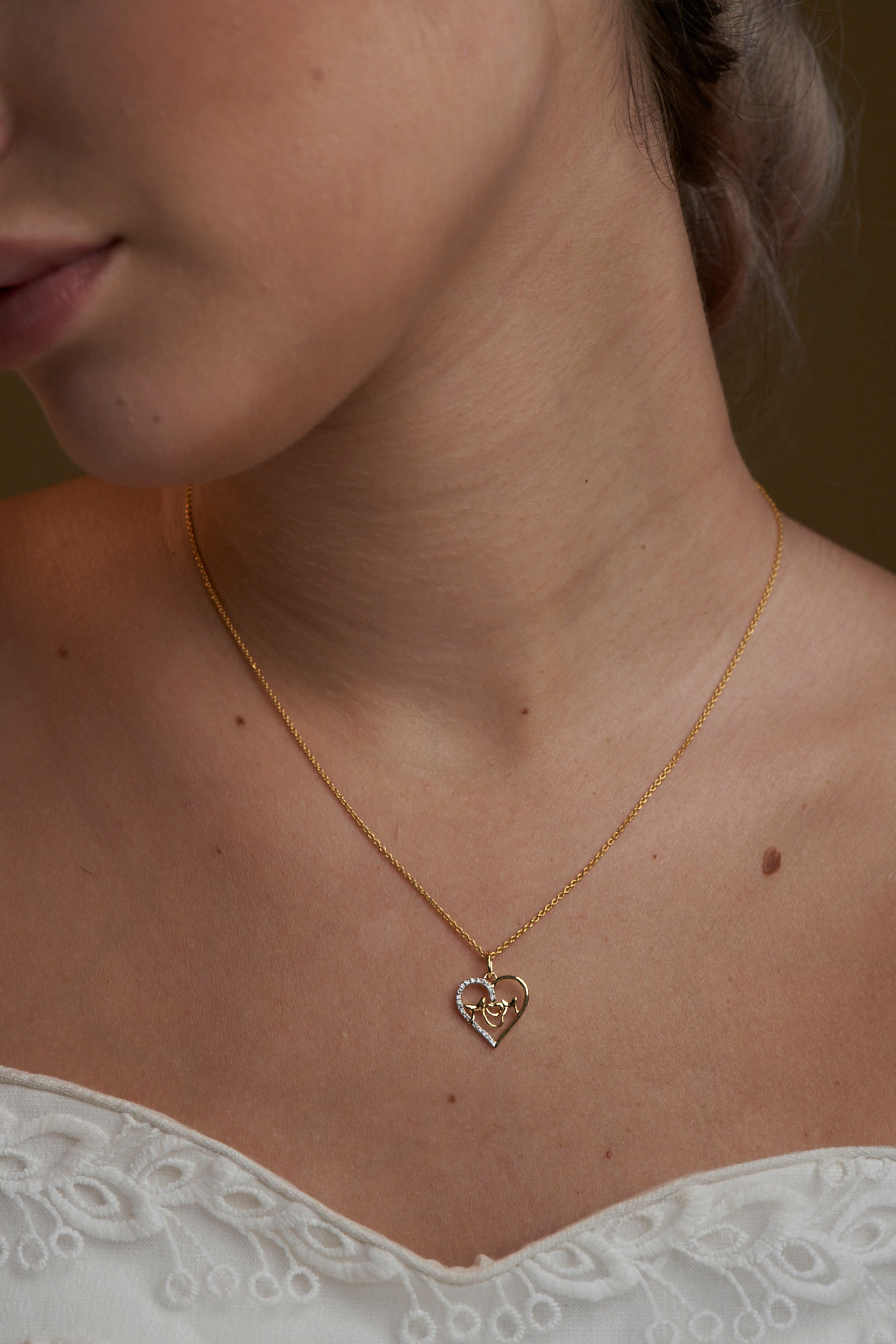 A Mom's Heart Necklace - Dearest Diamonds