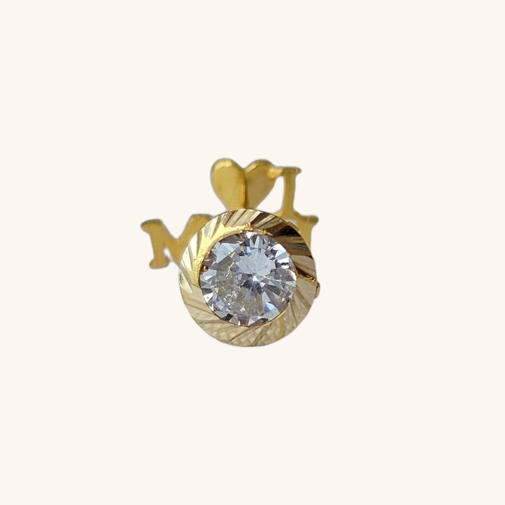 I Love Mom Earring - Dearest Diamonds