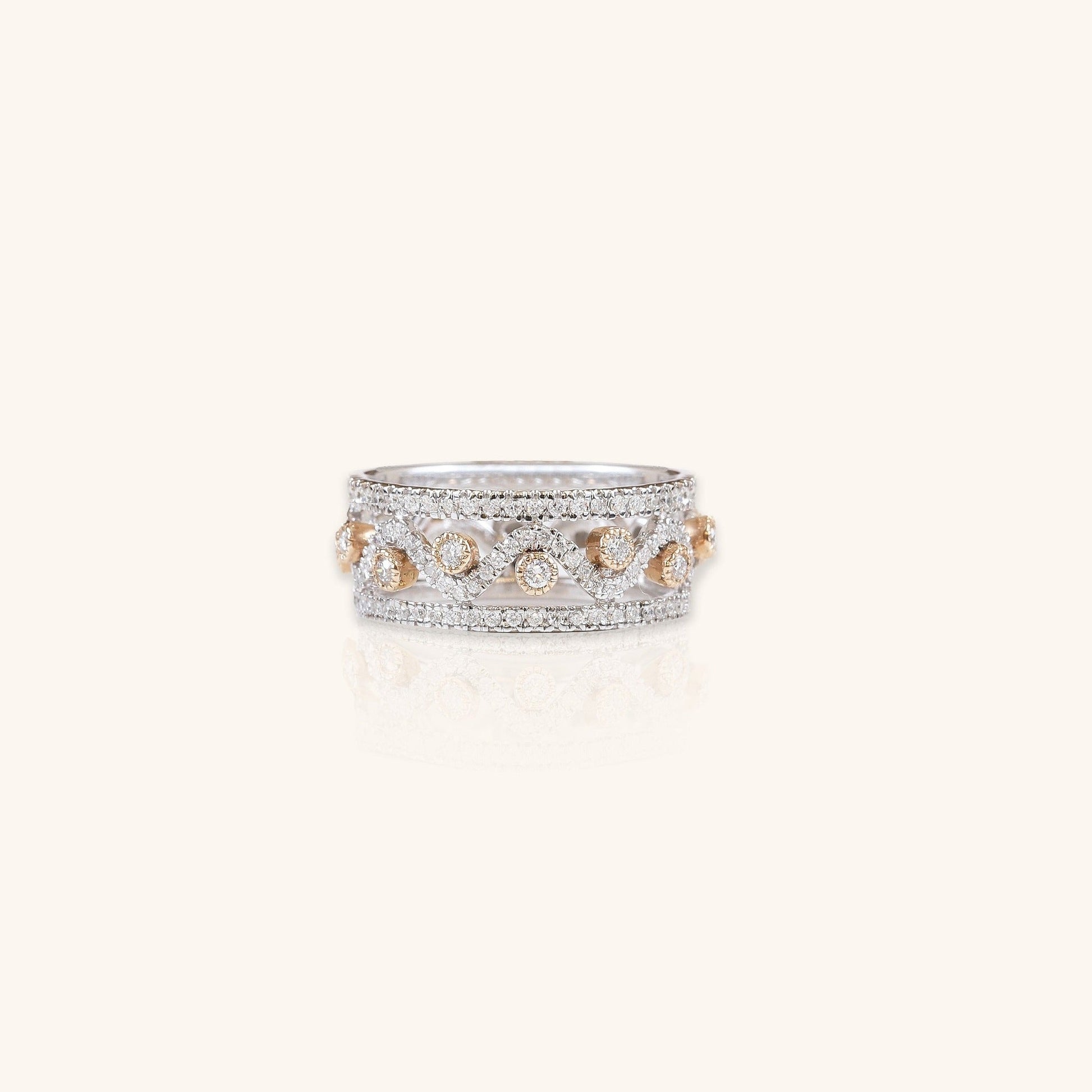 Fancy Two-Tone Band - Dearest Diamonds