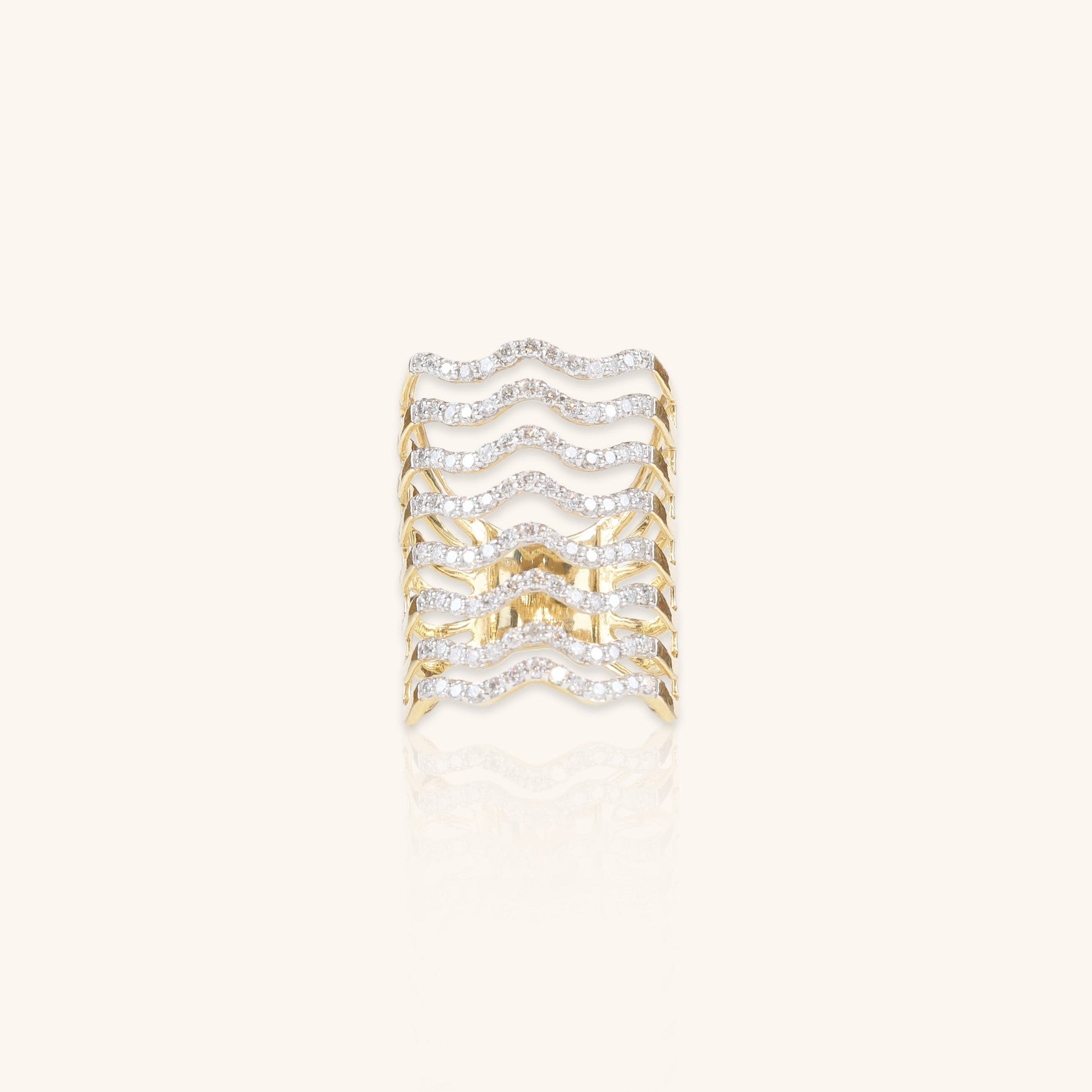 Eight Diamond Waves Ring - Dearest Diamonds
