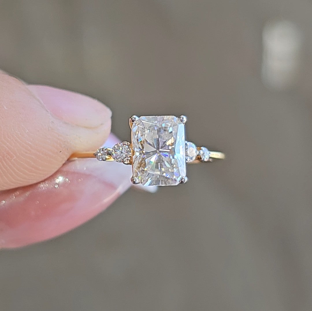 Pretty Radiant Ring - Dearest Diamonds
