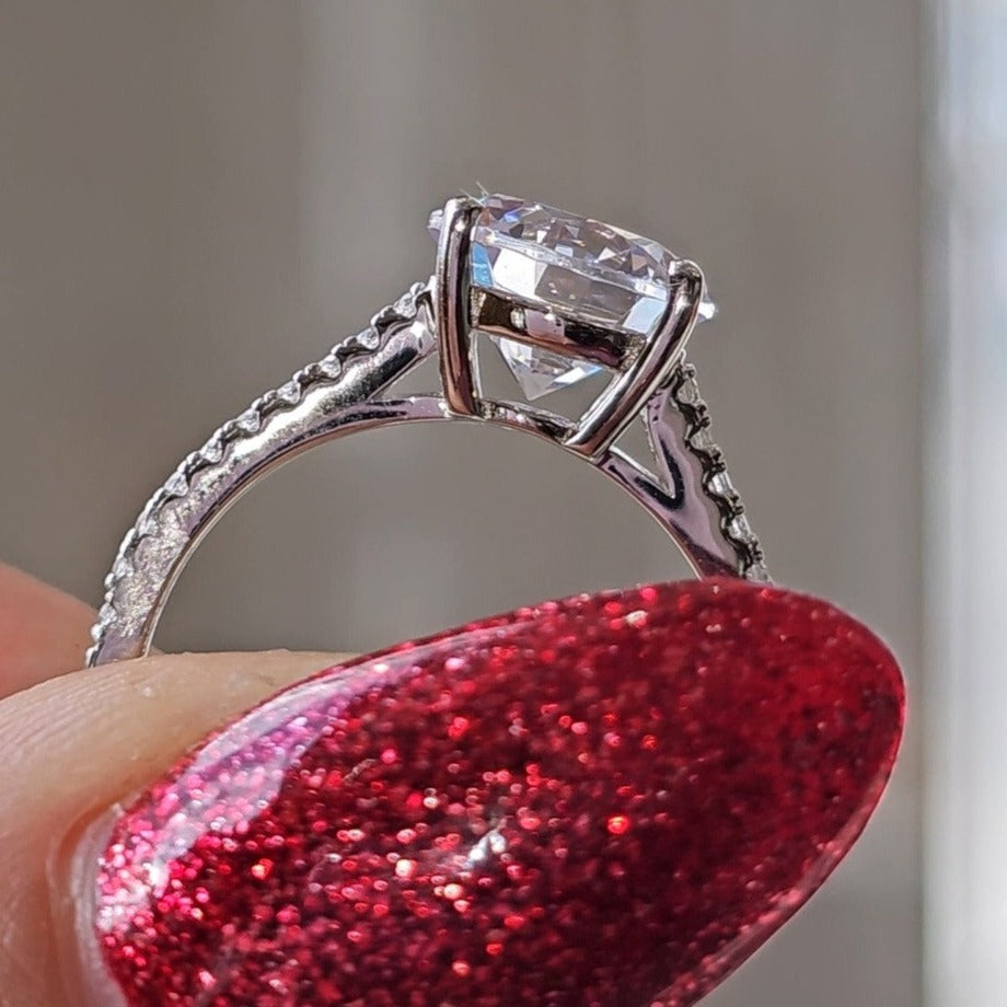 Luminous Round Silver Ring - Dearest Diamonds