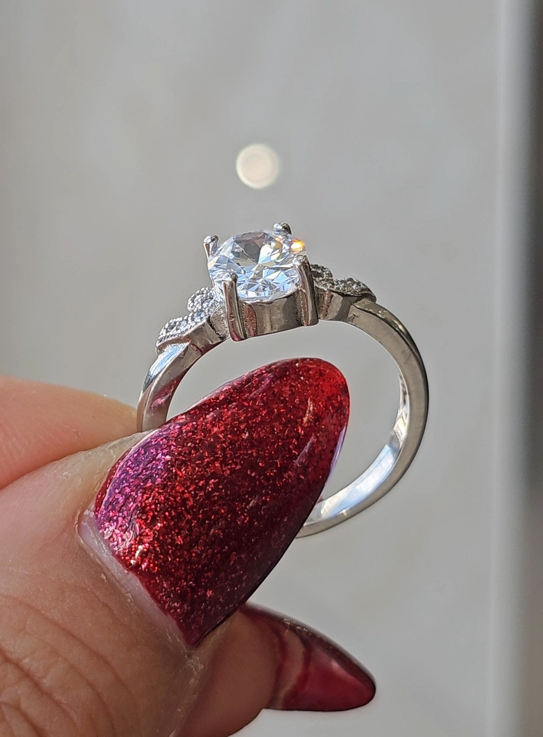 Pretty Oval Silver Ring - Dearest Diamonds