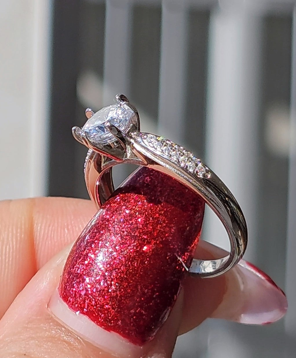 Pretty Round Silver Ring - Dearest Diamonds