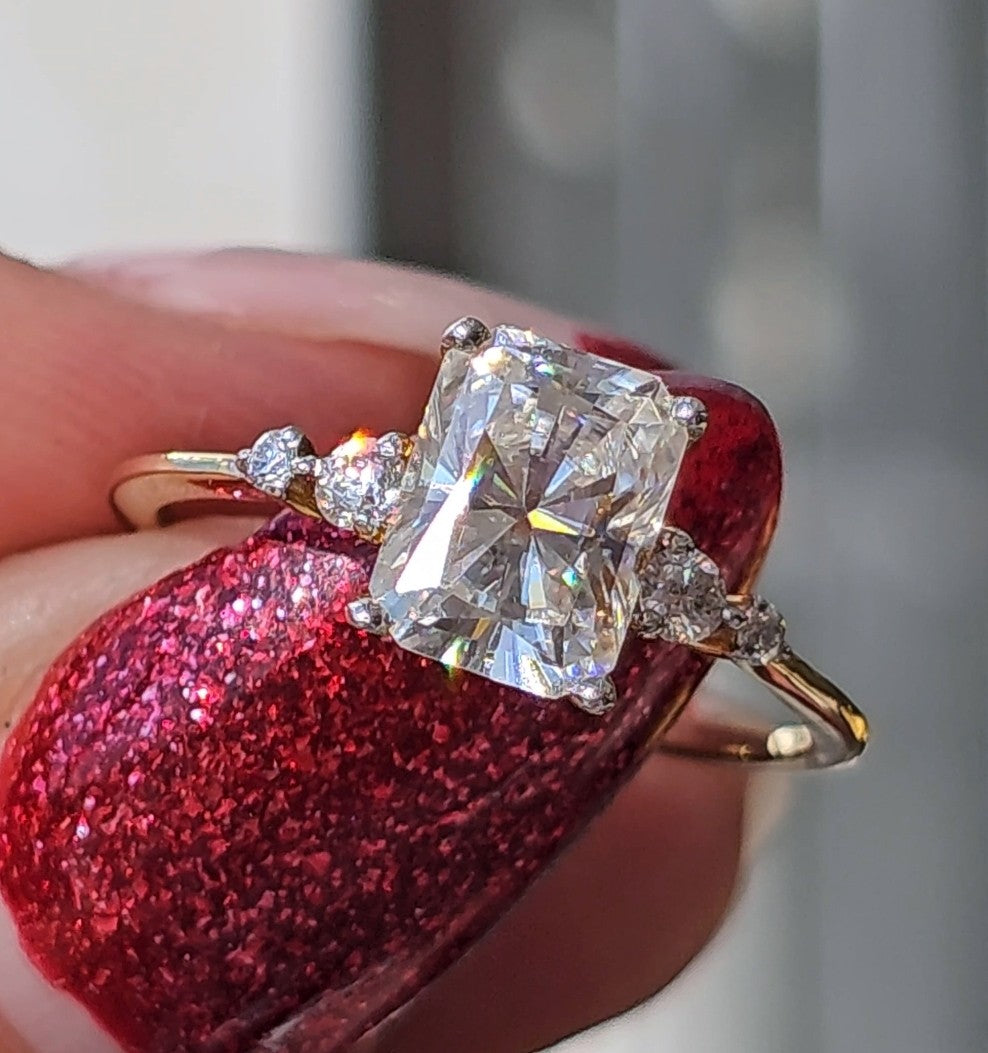 Pretty Radiant Ring - Dearest Diamonds