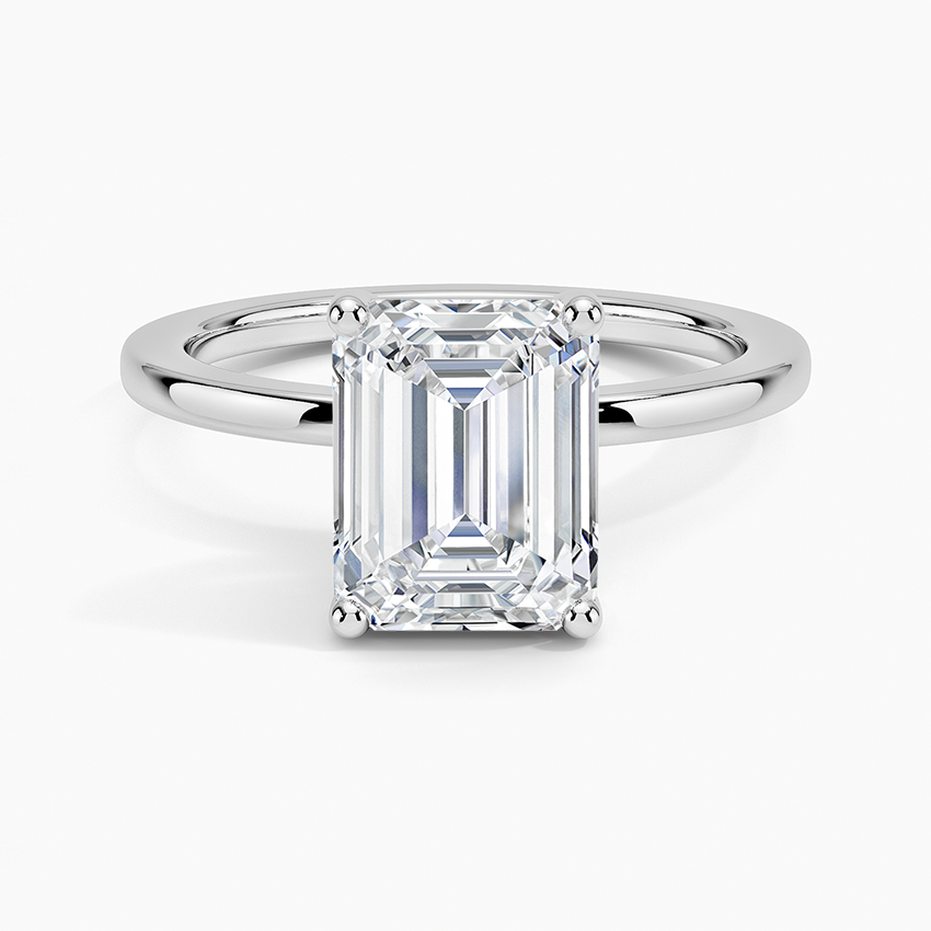 emerald solitaire ring