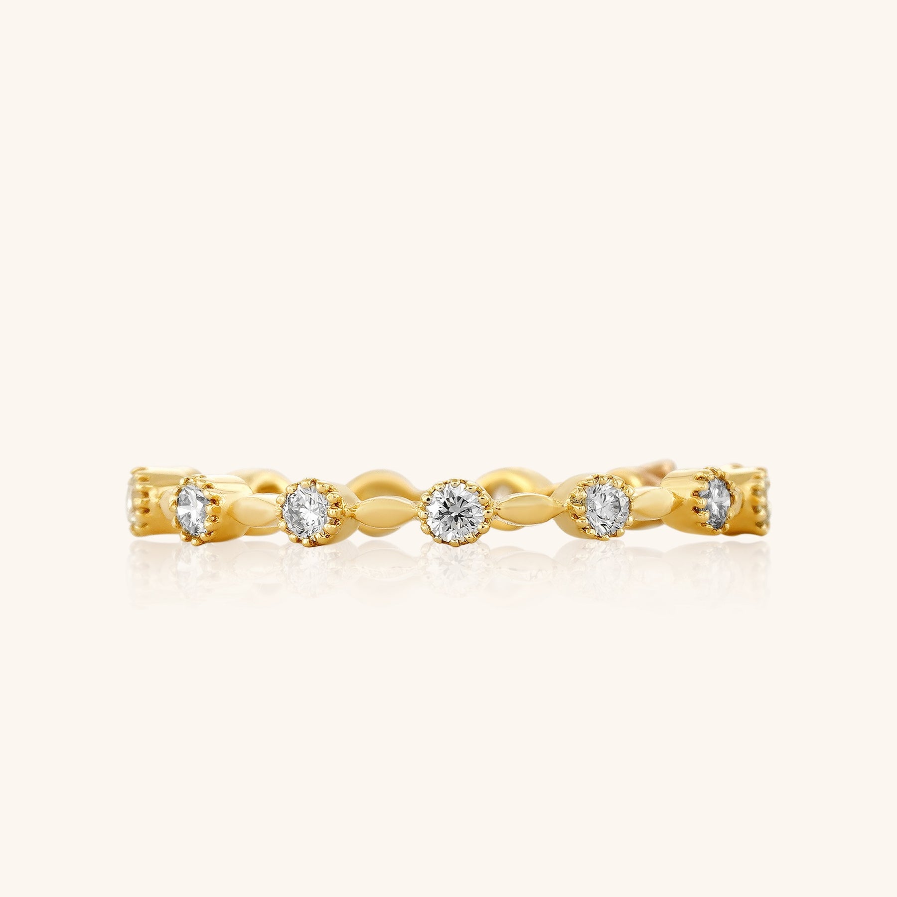 Spaced Eternity Band Ring - Dearest Diamonds