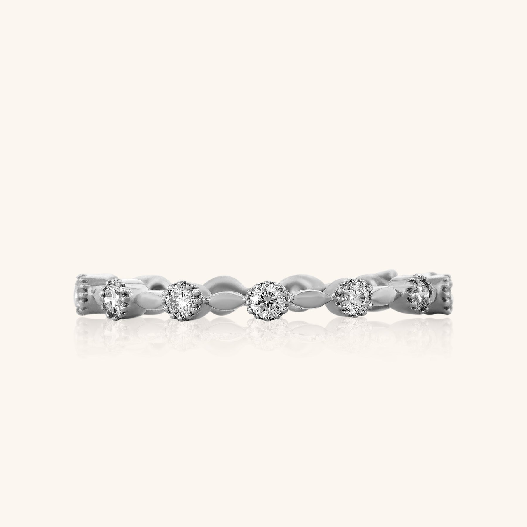 Spaced Eternity Band Ring - Dearest Diamonds