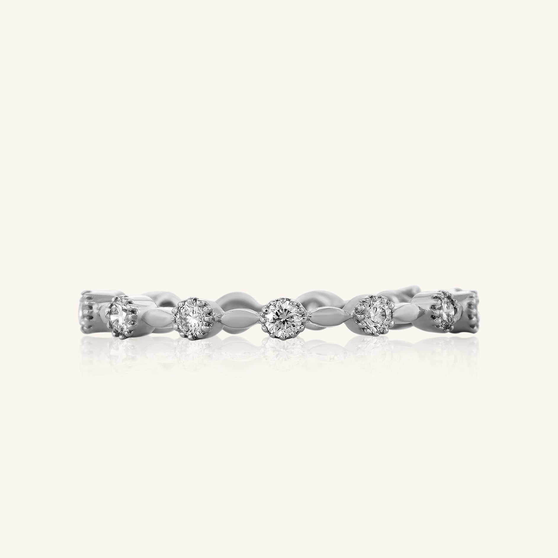 Spaced Eternity Band Ring - Dearest Diamonds