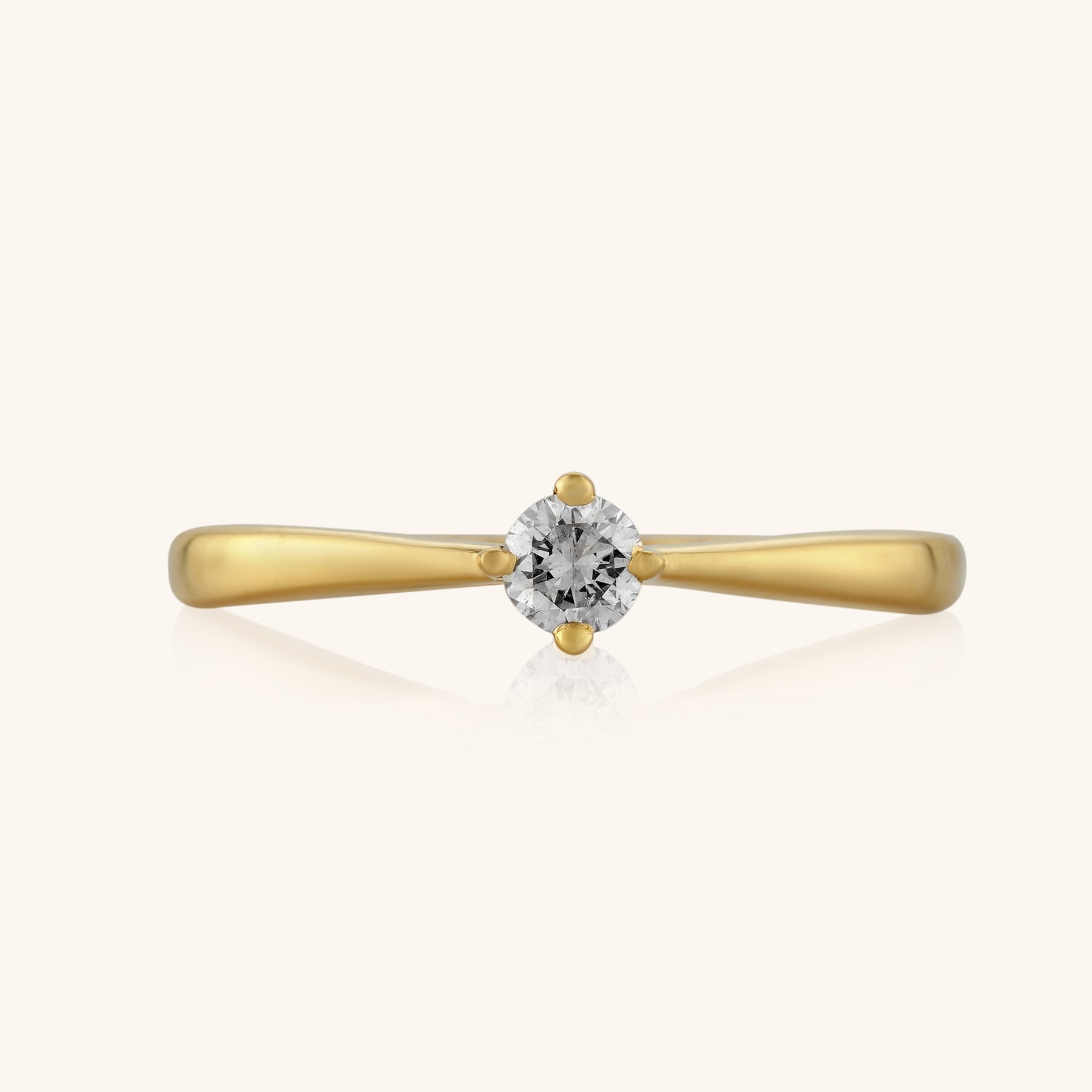 Solitaire Round Diamond Ring - Dearest Diamonds
