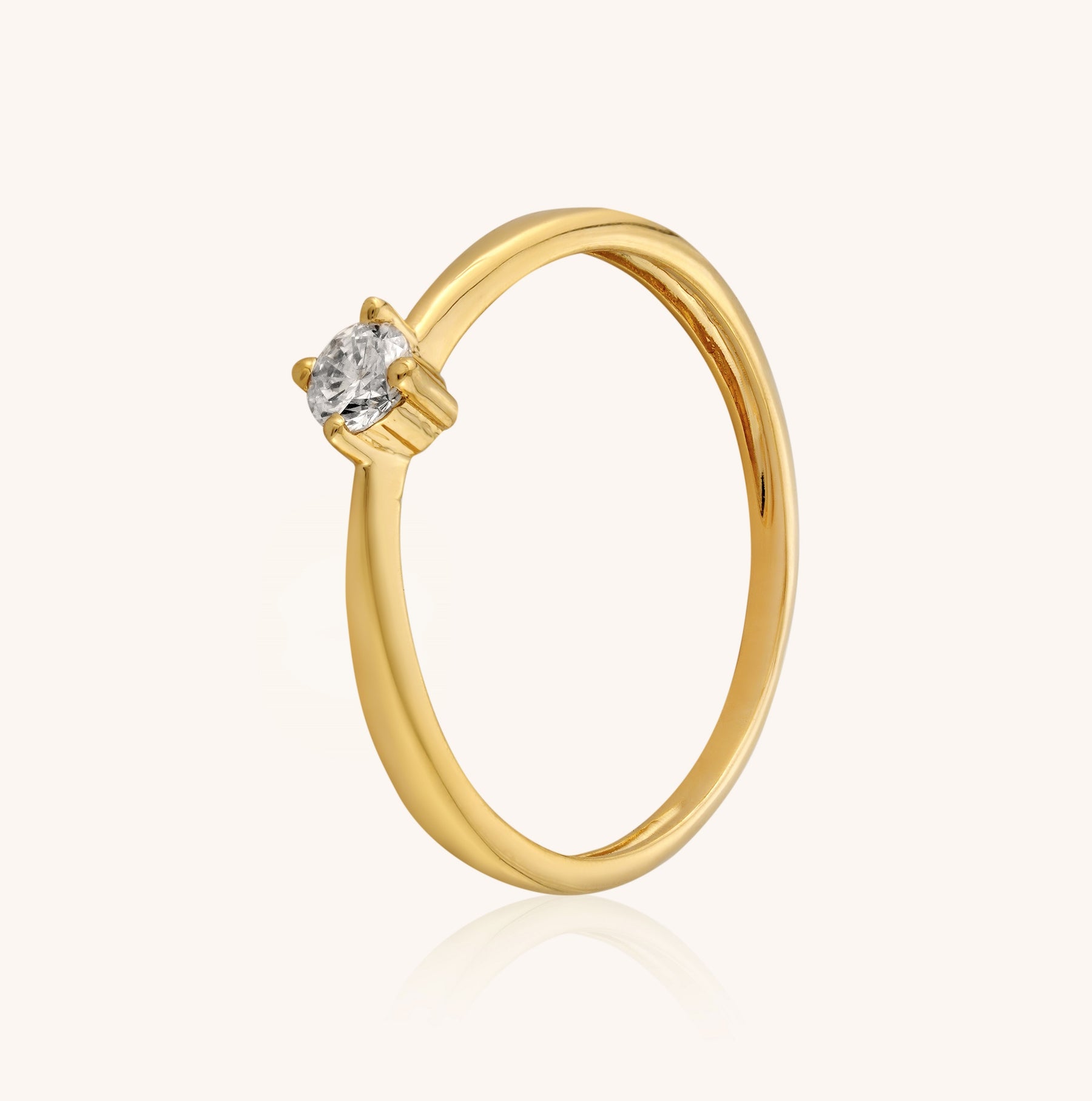 Solitaire Round Diamond Ring - Dearest Diamonds