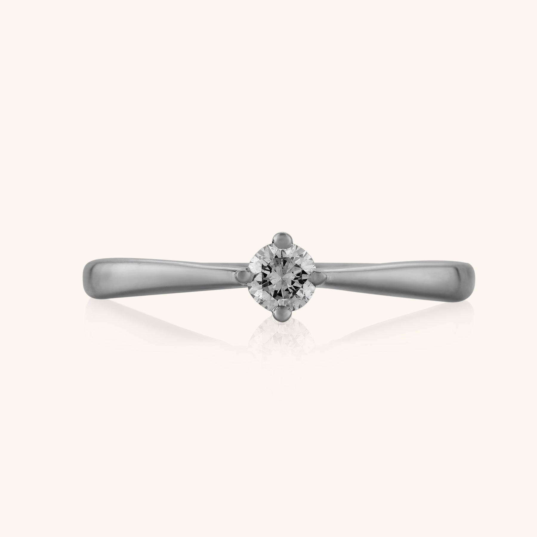Solitaire Round Diamond Ring - Dearest Diamonds