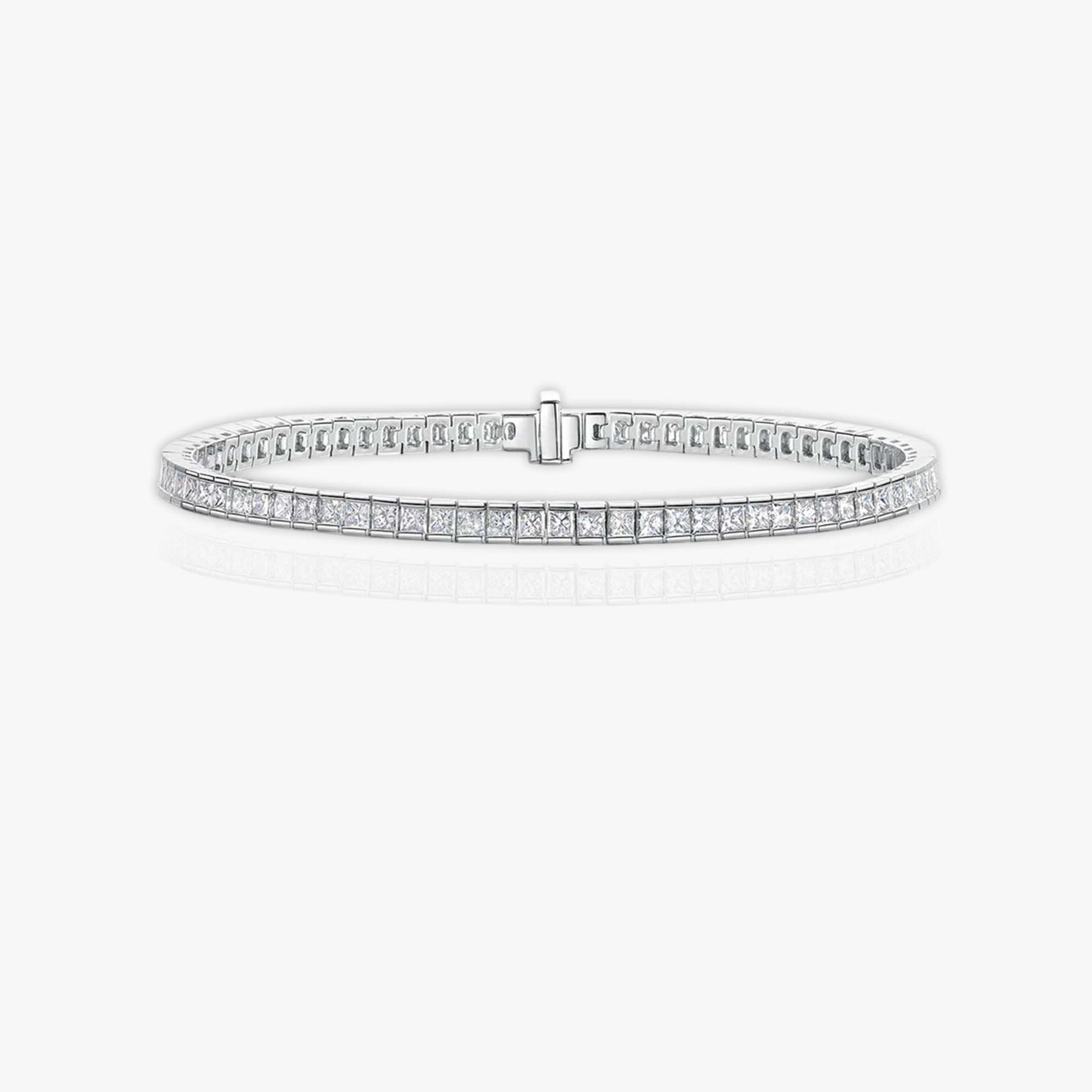 Bezel Princess Tennis Bracelet