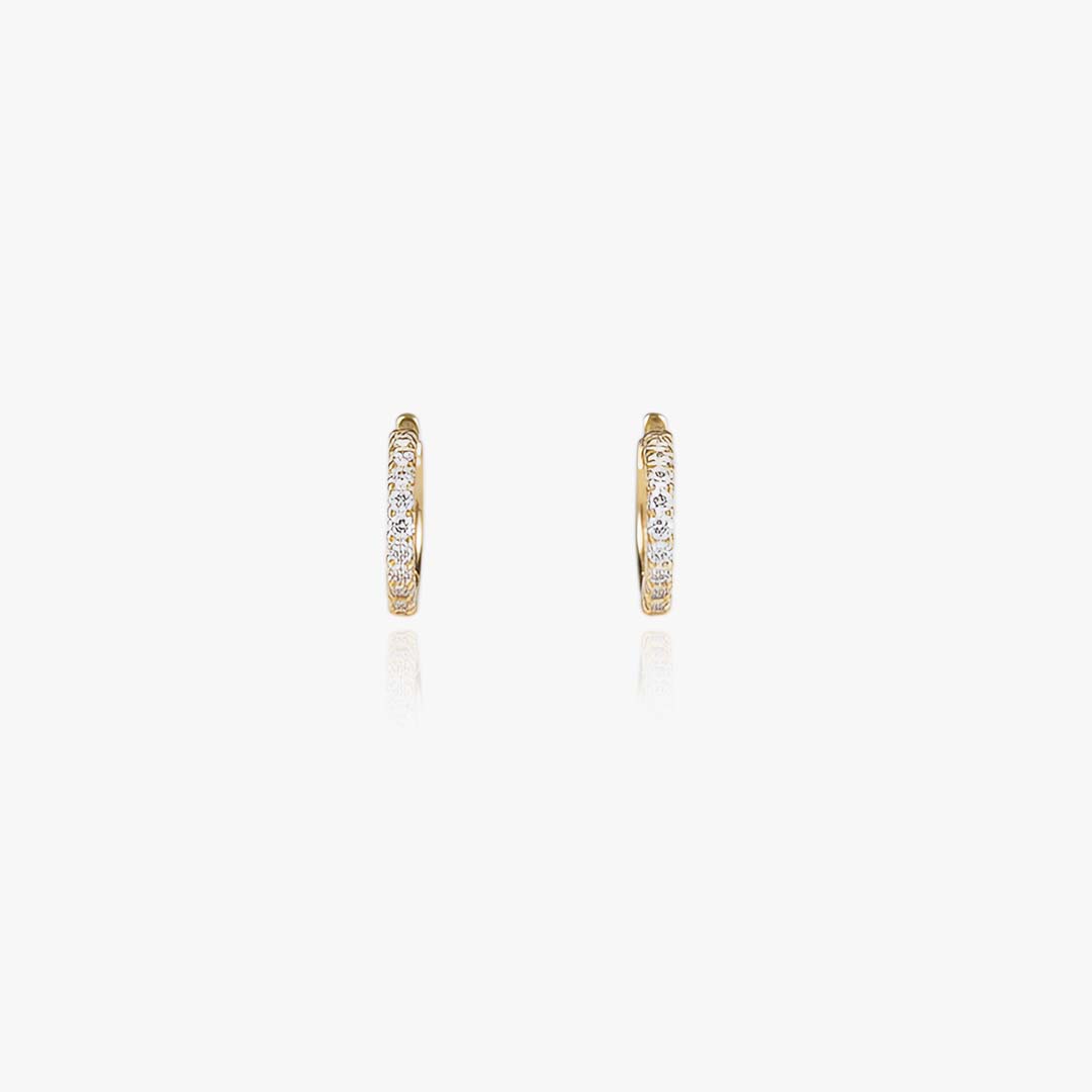 Diamond Mini Hoops Earrings