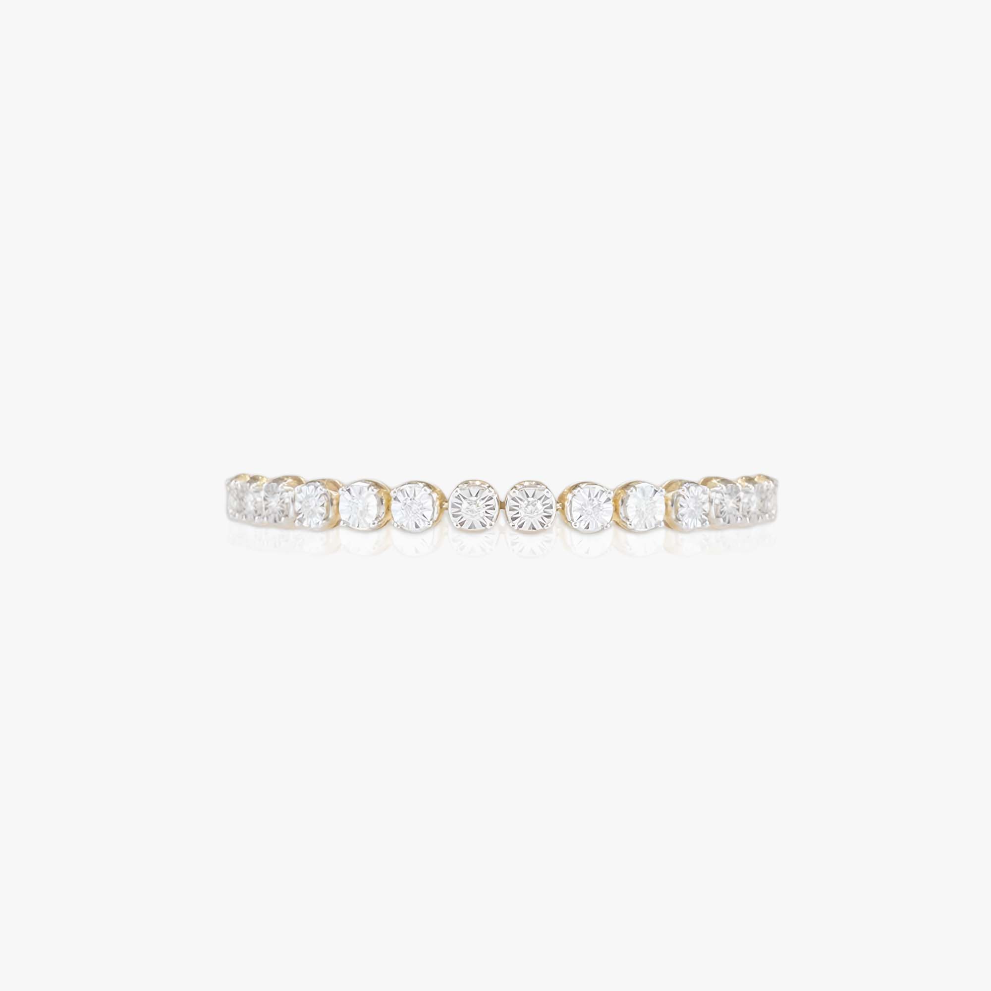 Diamond Cut Tennis Bracelet