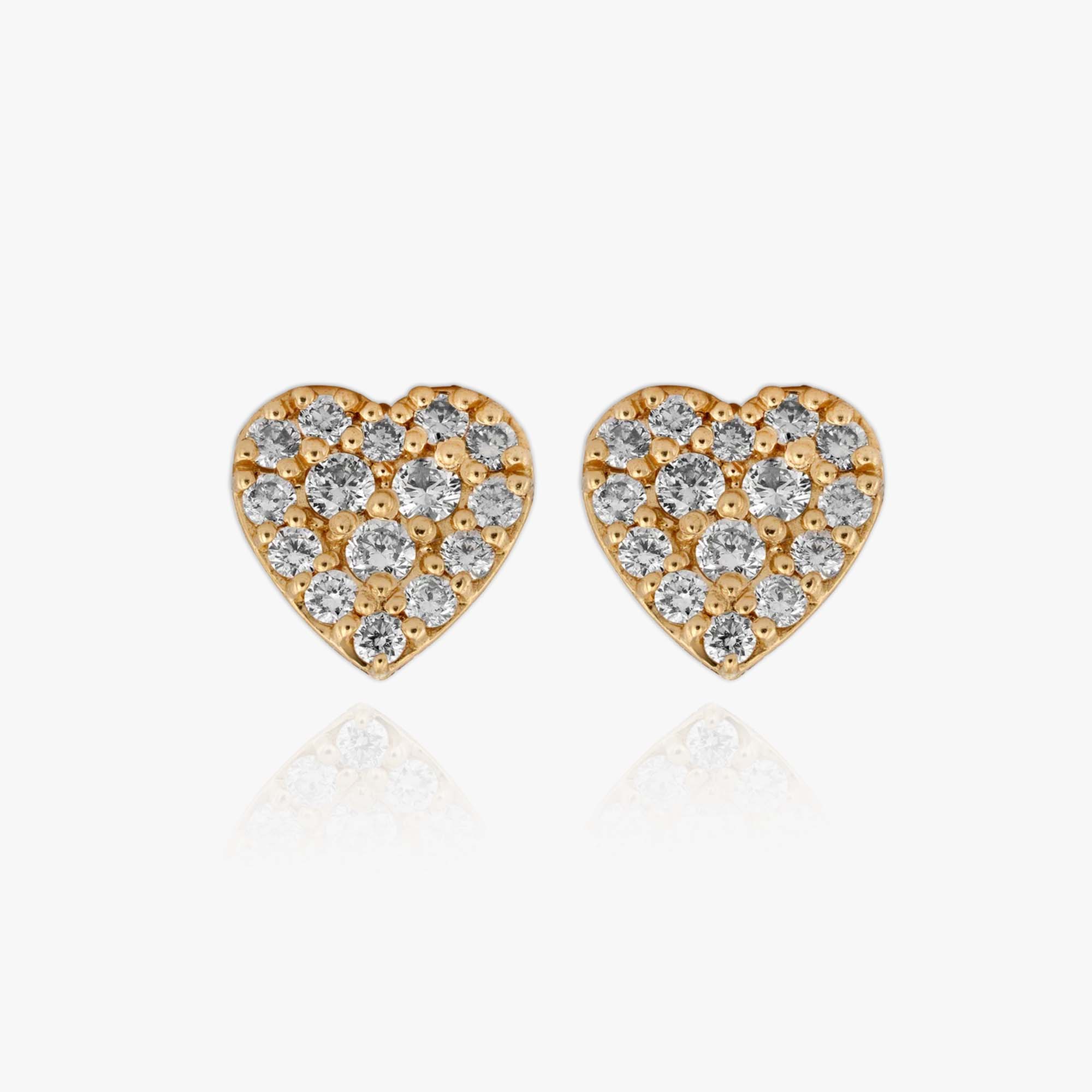 Diamond Heart Earrings
