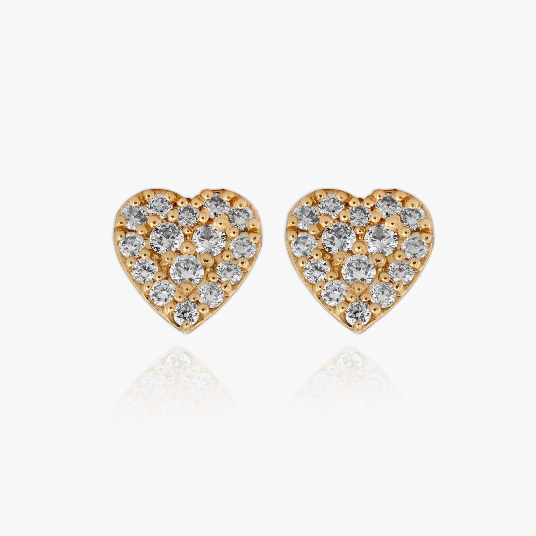 Diamond Heart Earrings