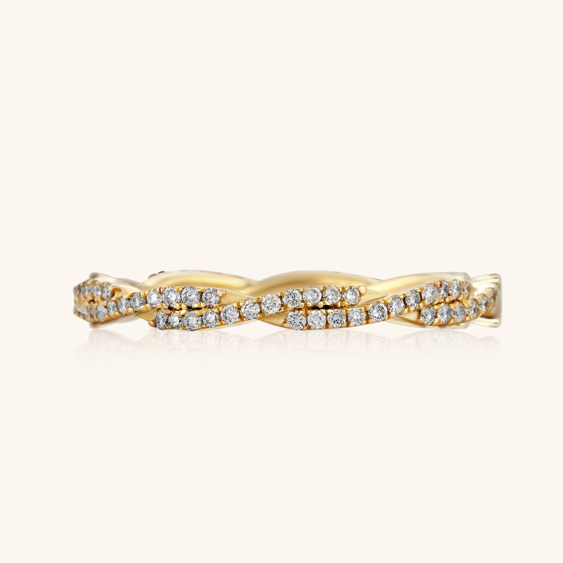 Twisted Eternity Ring - Dearest Diamonds
