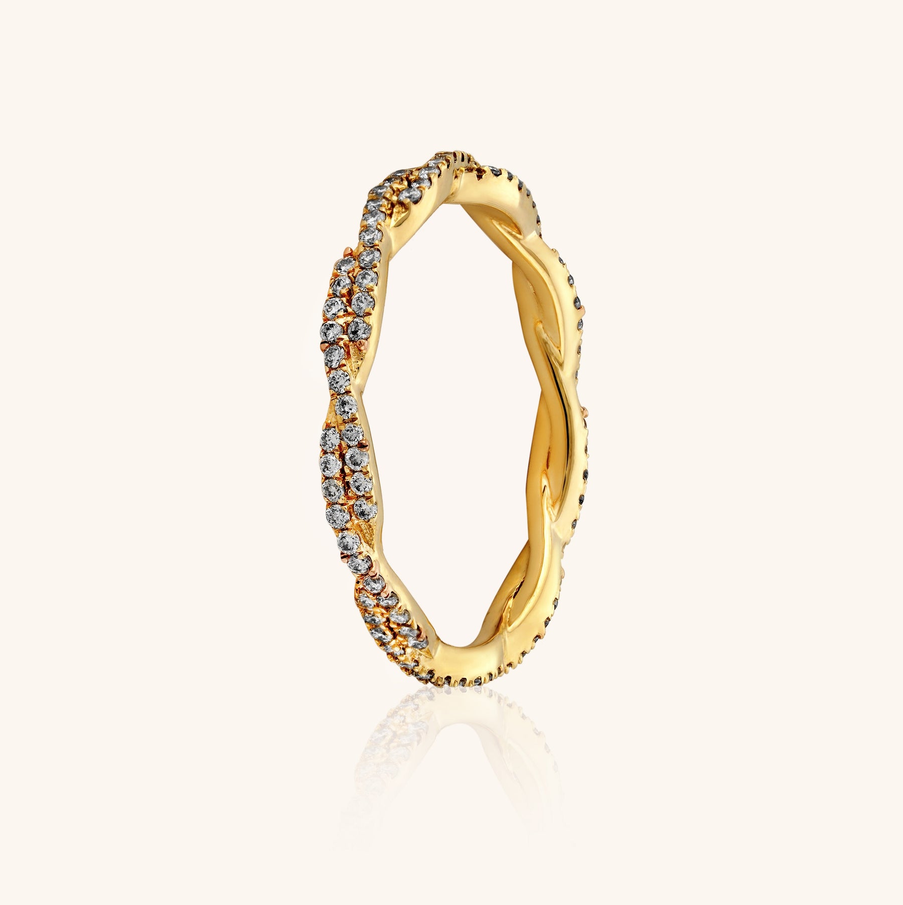 Twisted Eternity Ring - Dearest Diamonds