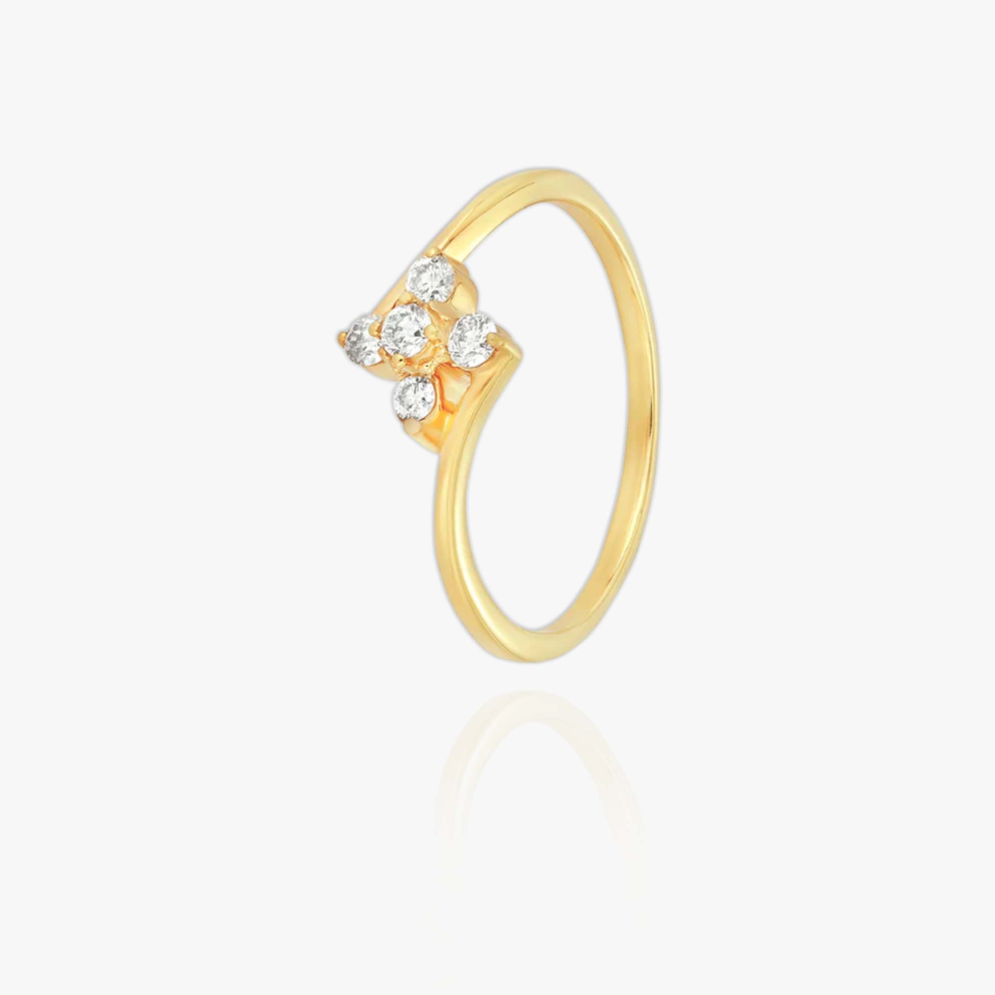Divine Diamond Flower Ring