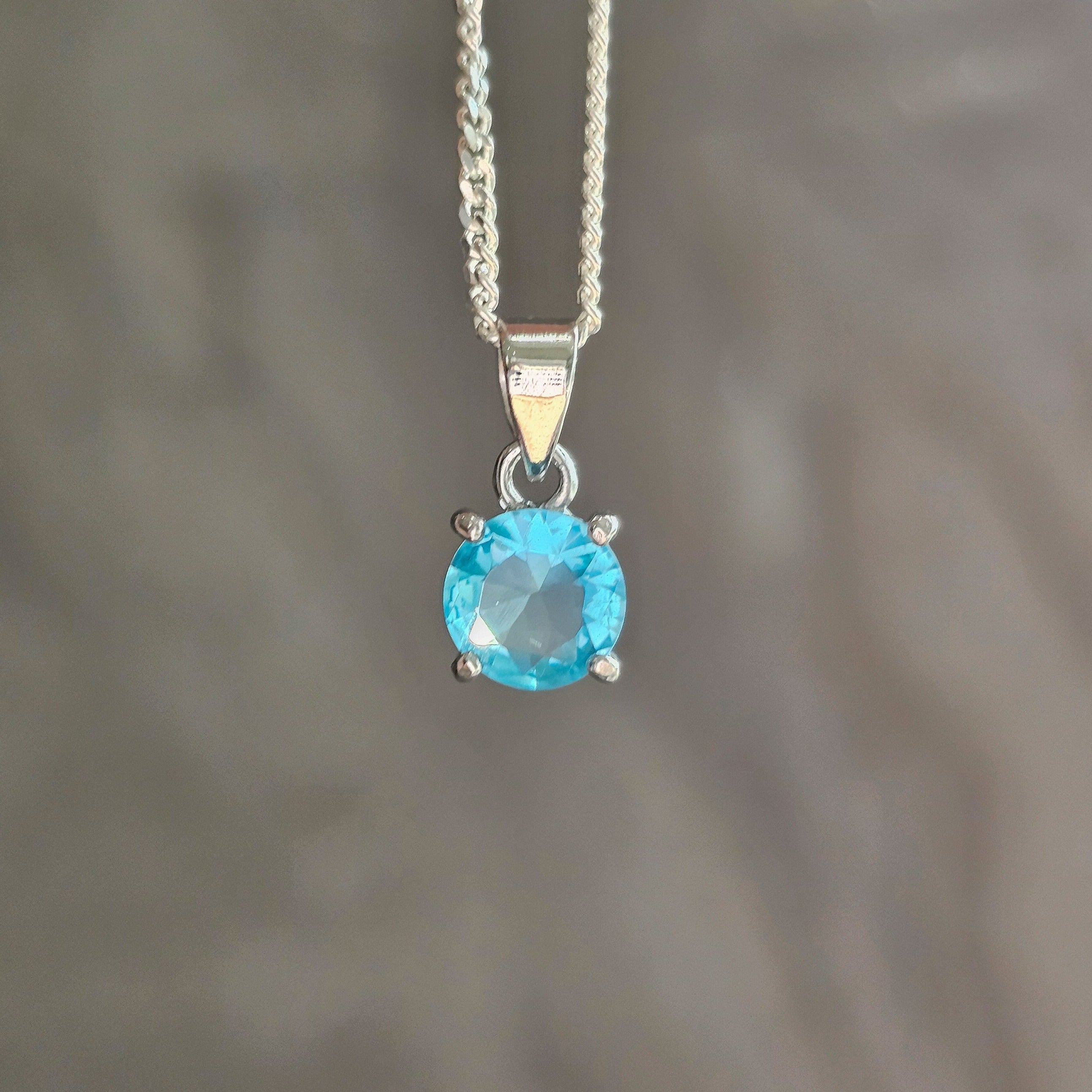 Silver Stud Pendant Necklace - Dearest Diamonds