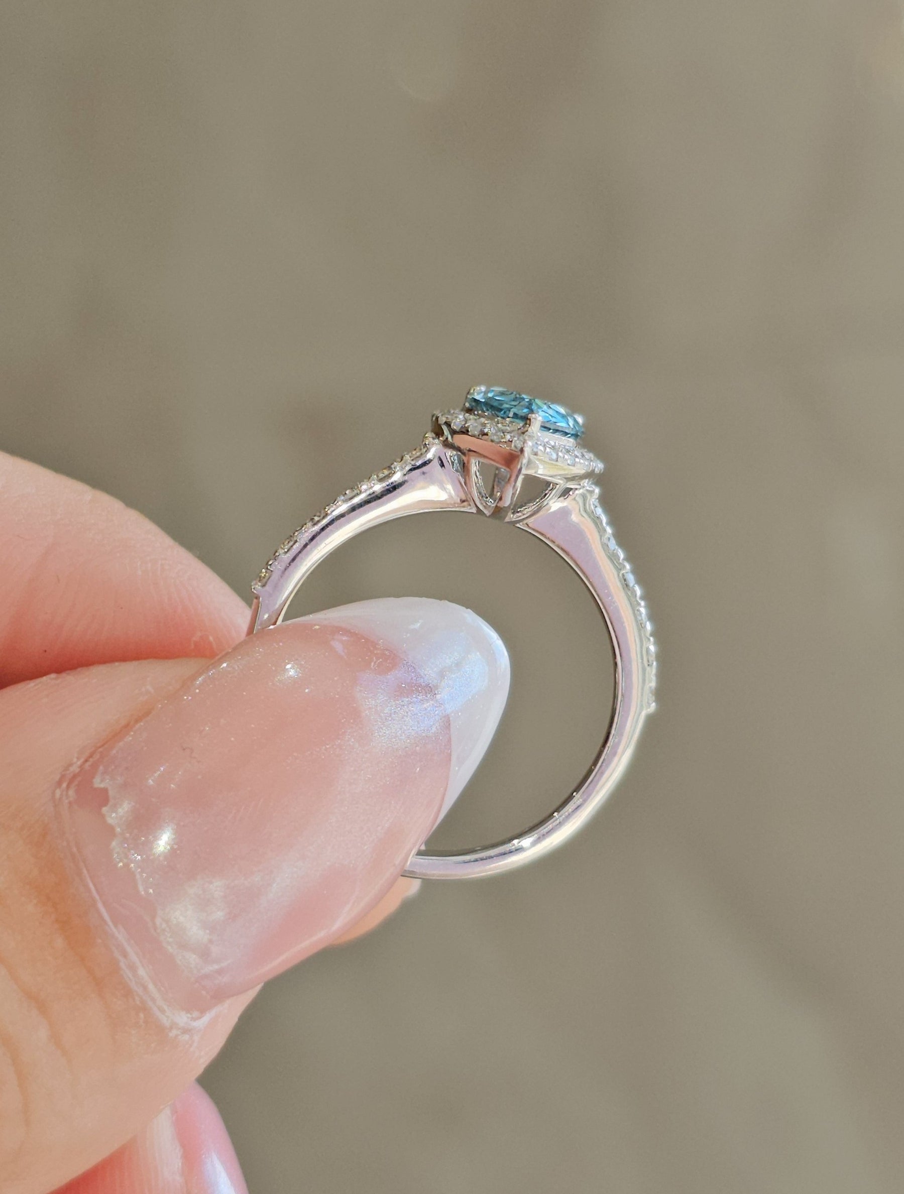 The Rare Blue Pear - Dearest Diamonds