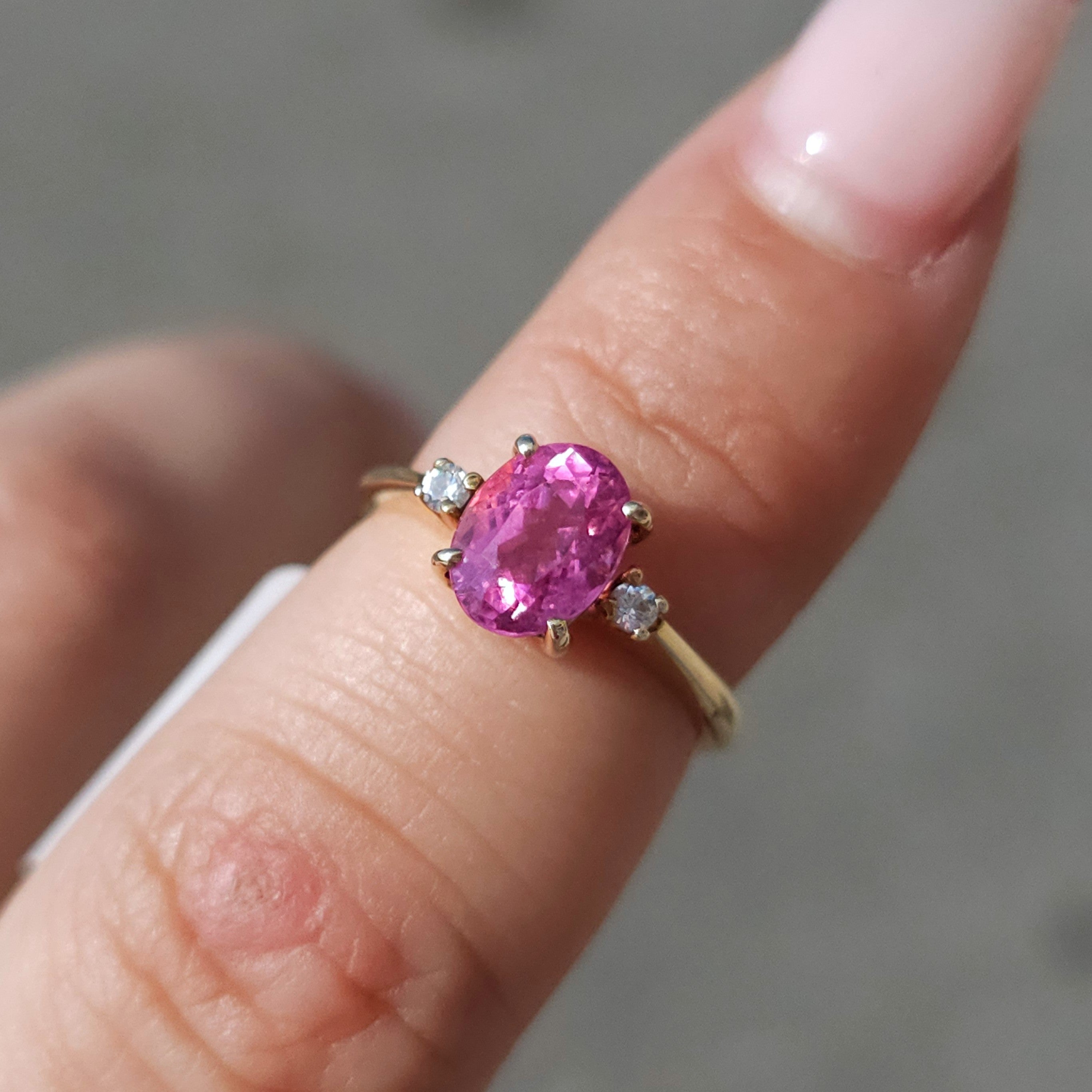 Pretty in Pink Oval Ring