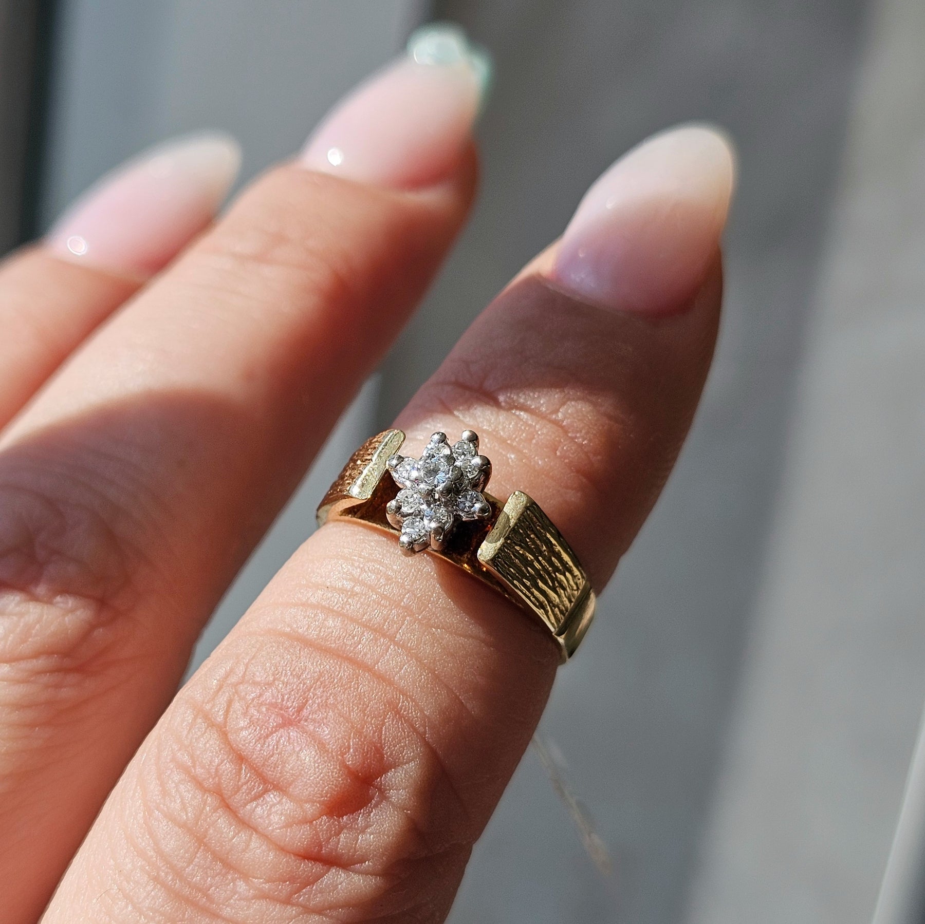 Vintage Diamond Cluster Ring - Dearest Diamonds