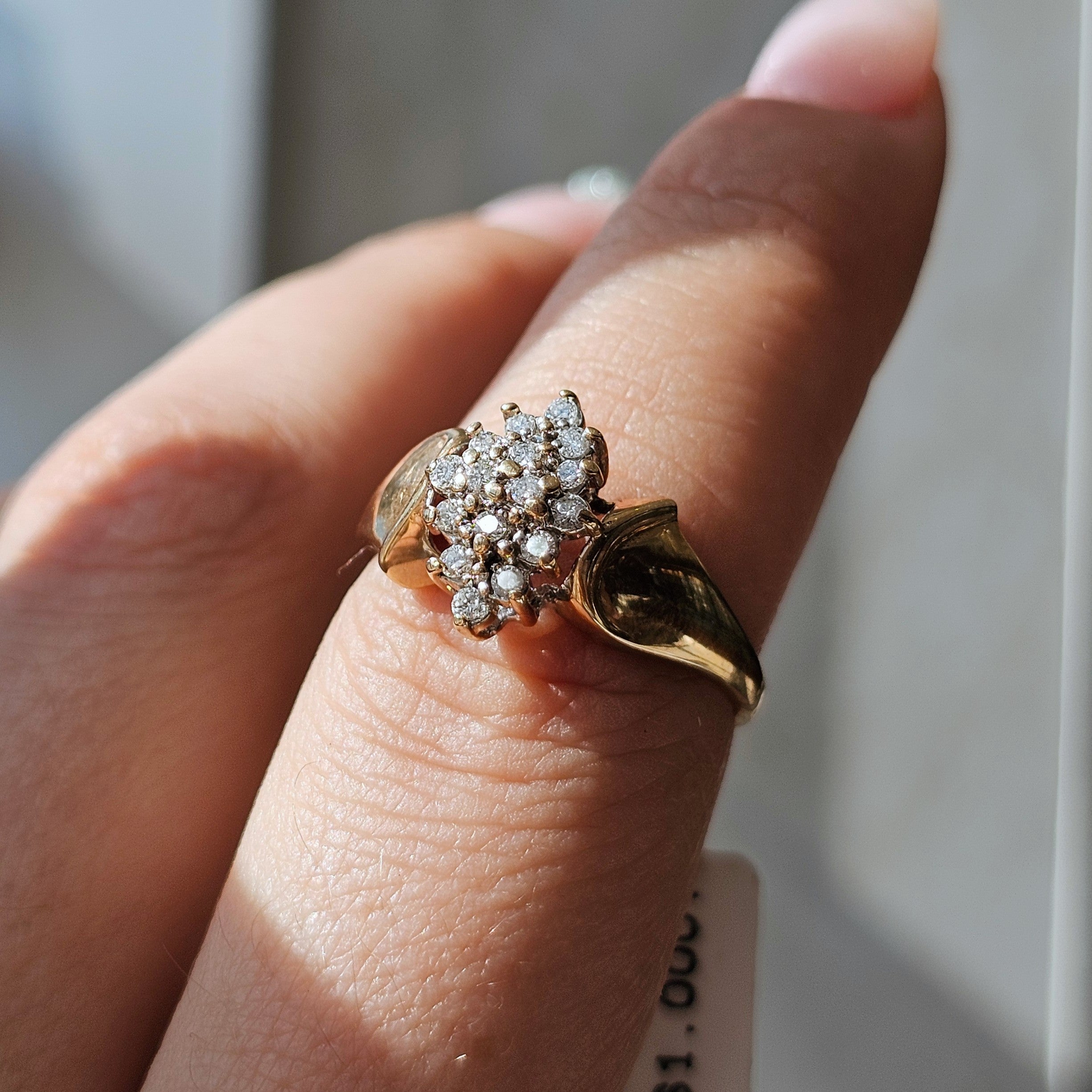 Elegant Diamond Cluster Ring - Dearest Diamonds
