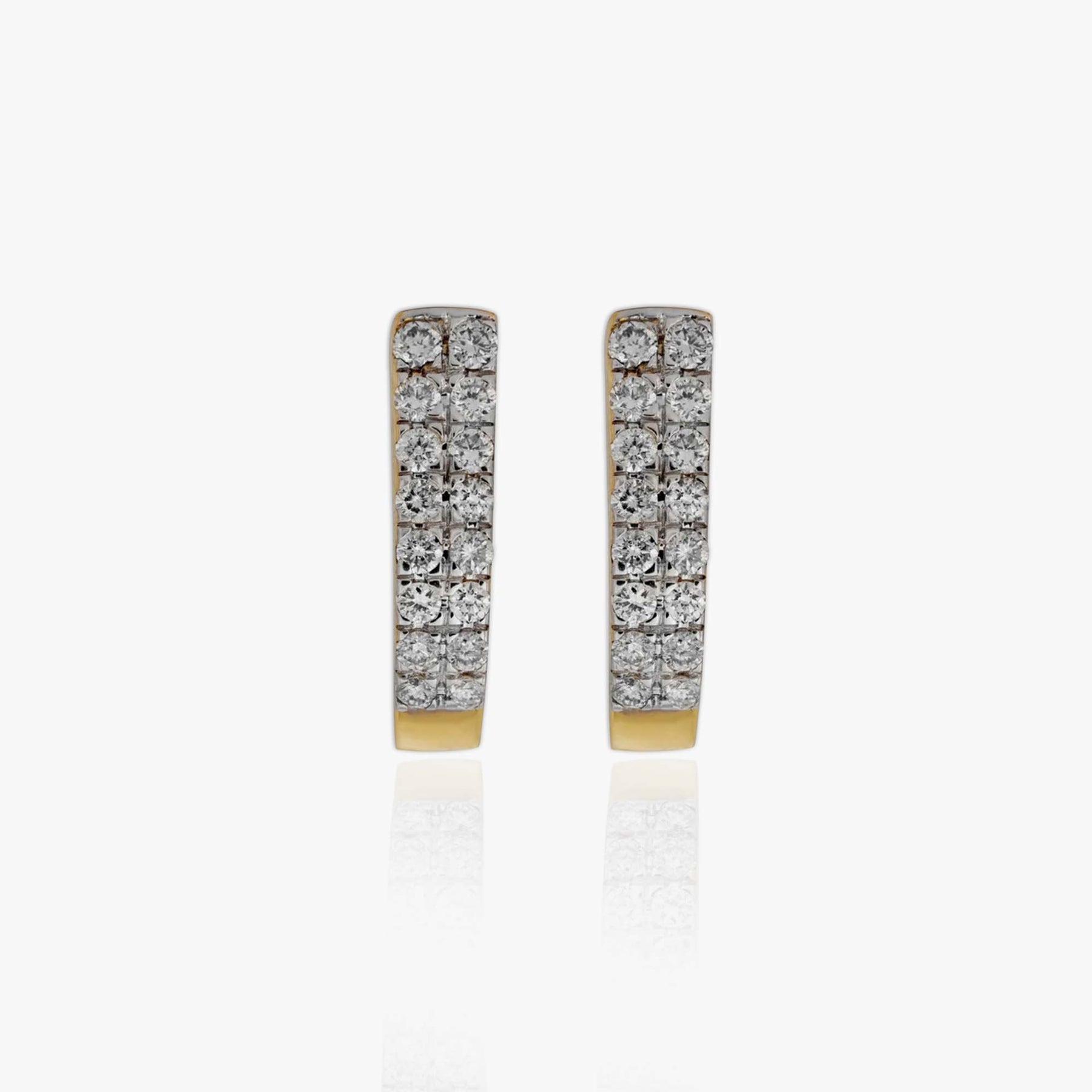 Double Huggie Hoops Earrings