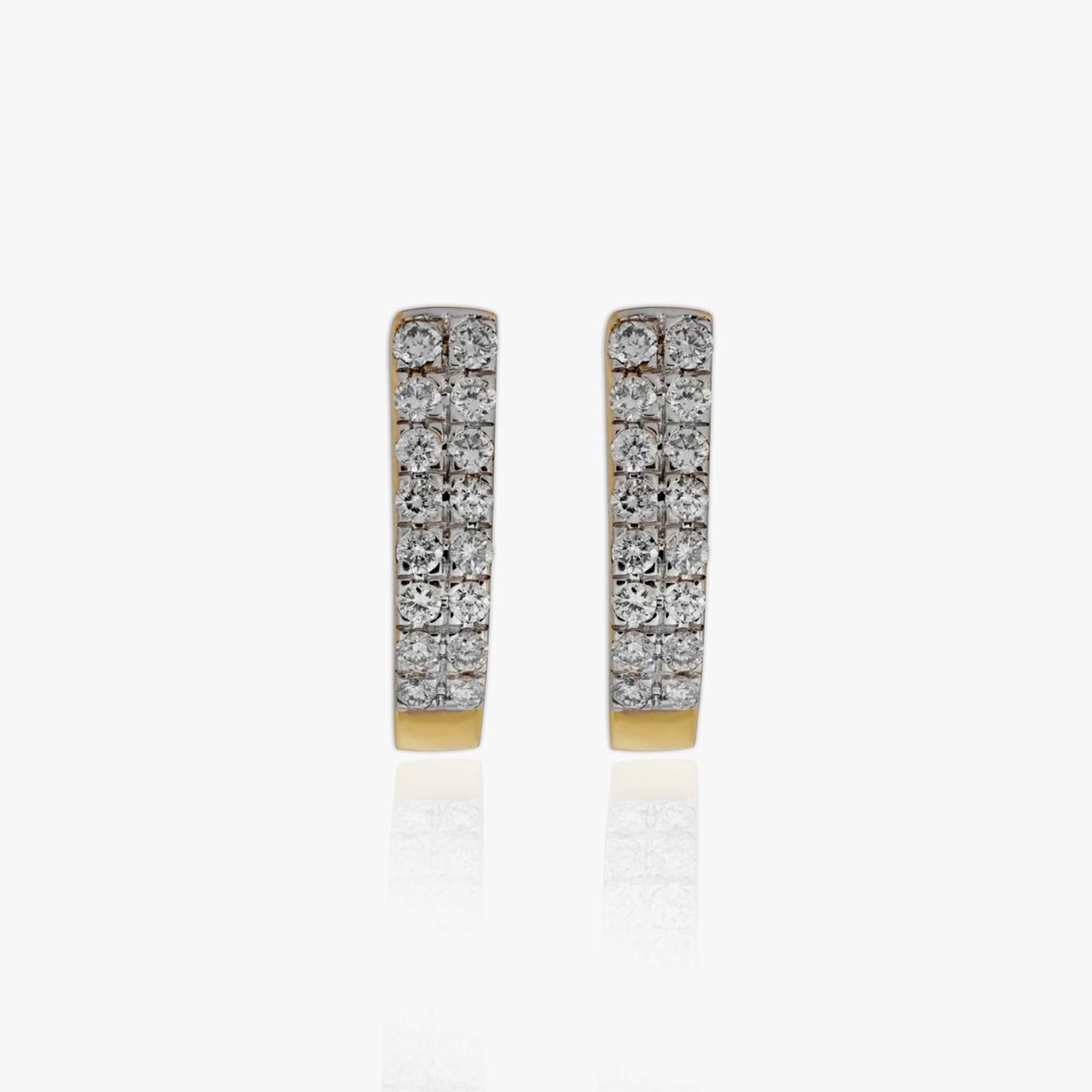 Double Huggie Hoops Earrings