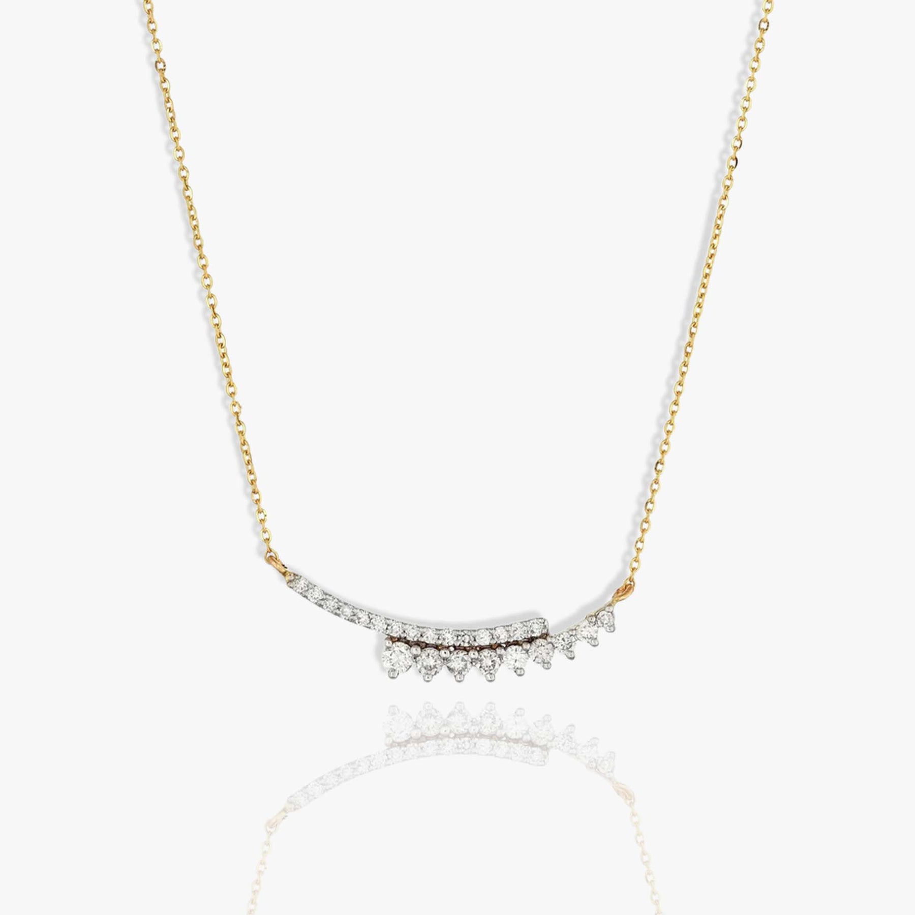 Double-line Diamond Necklace