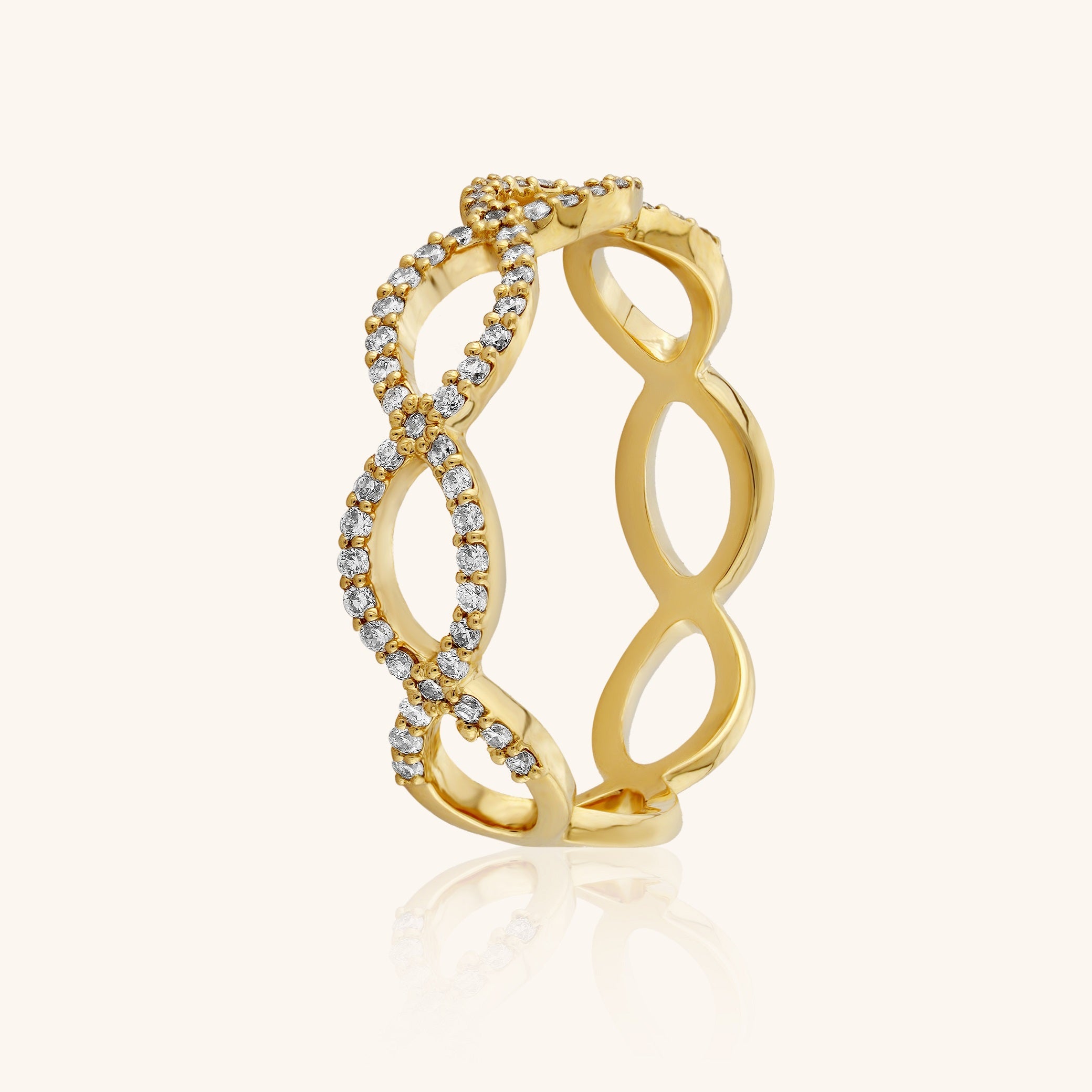 Infinity Half Eternity Band - Dearest Diamonds