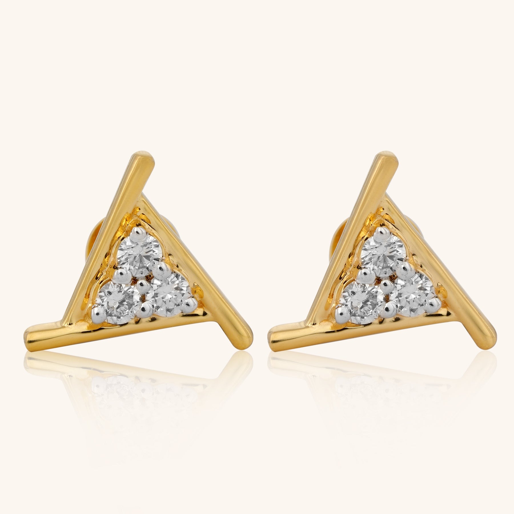 Triangle Sparkle Earrings - Dearest Diamonds