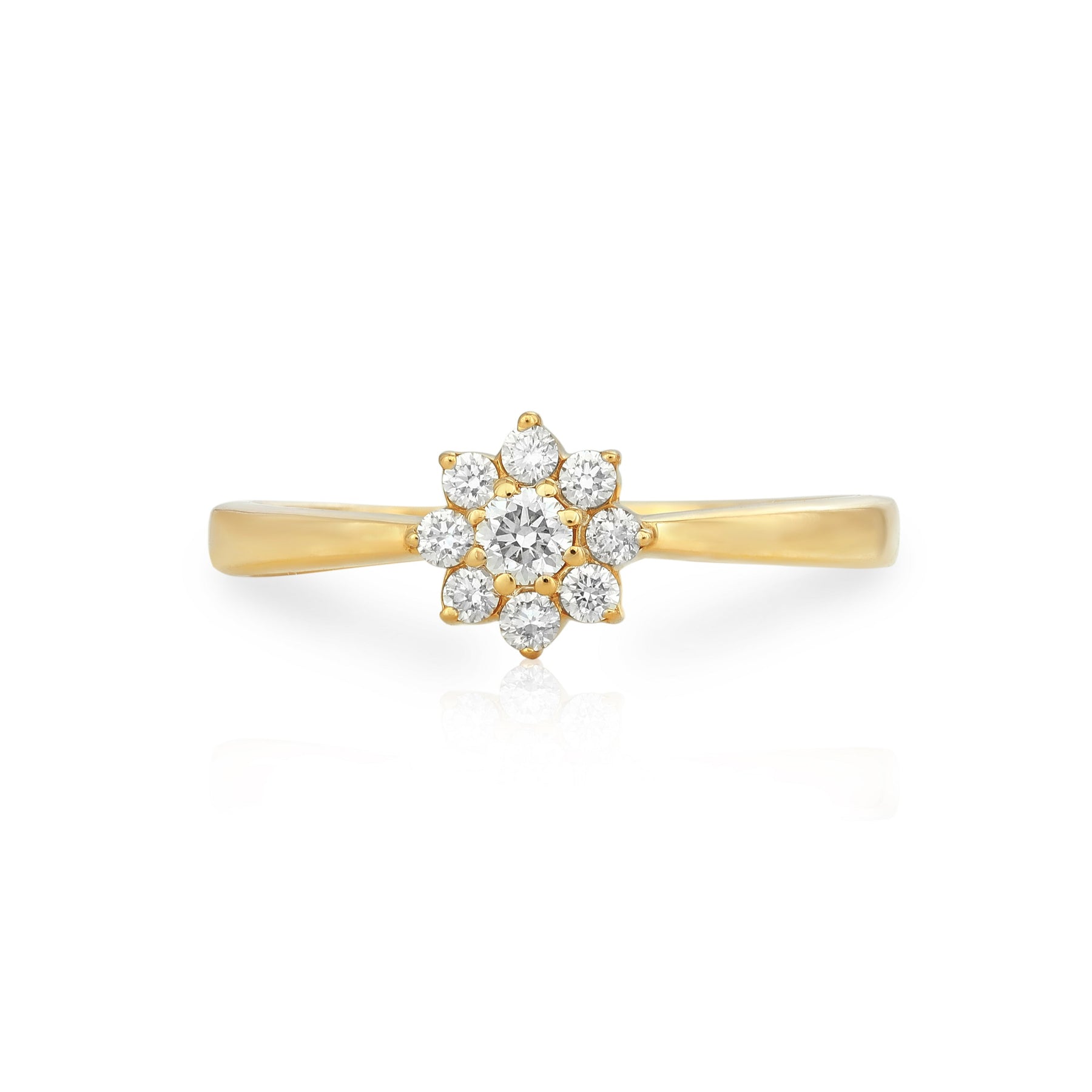 Petite Flower Diamonds Ring - Dearest Diamonds