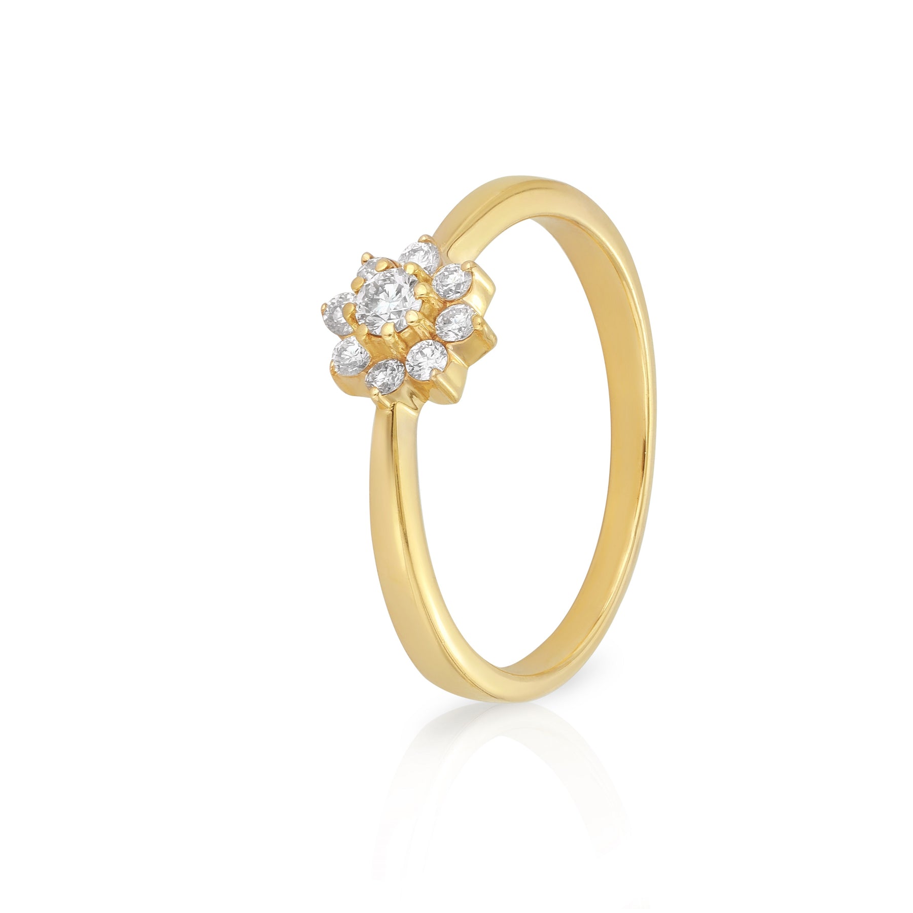 Petite Flower Diamonds Ring - Dearest Diamonds