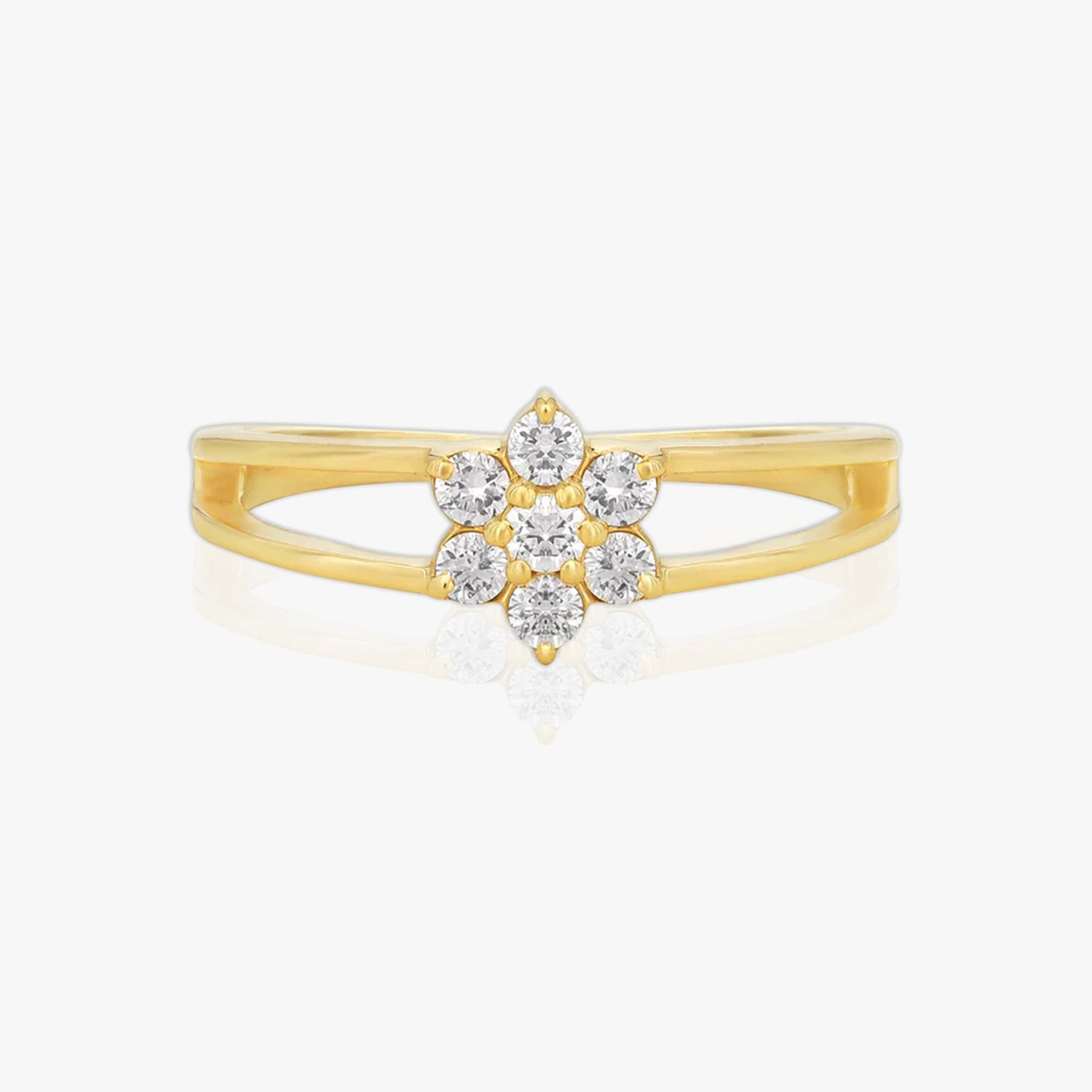 Diamond Flower Ring