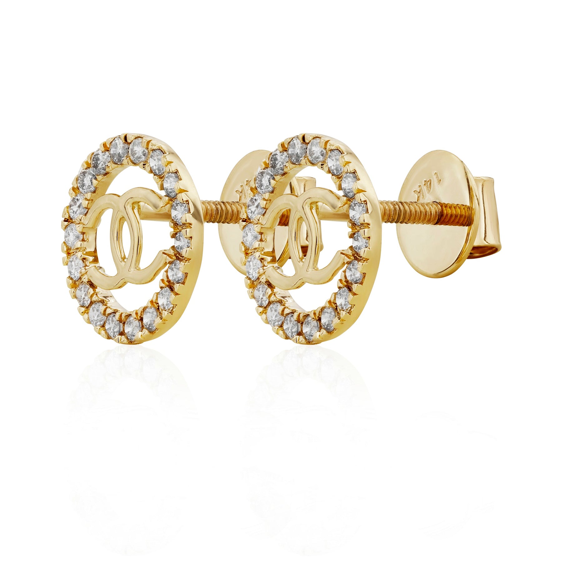 Chanel with Halo Earrings - Dearest Diamonds