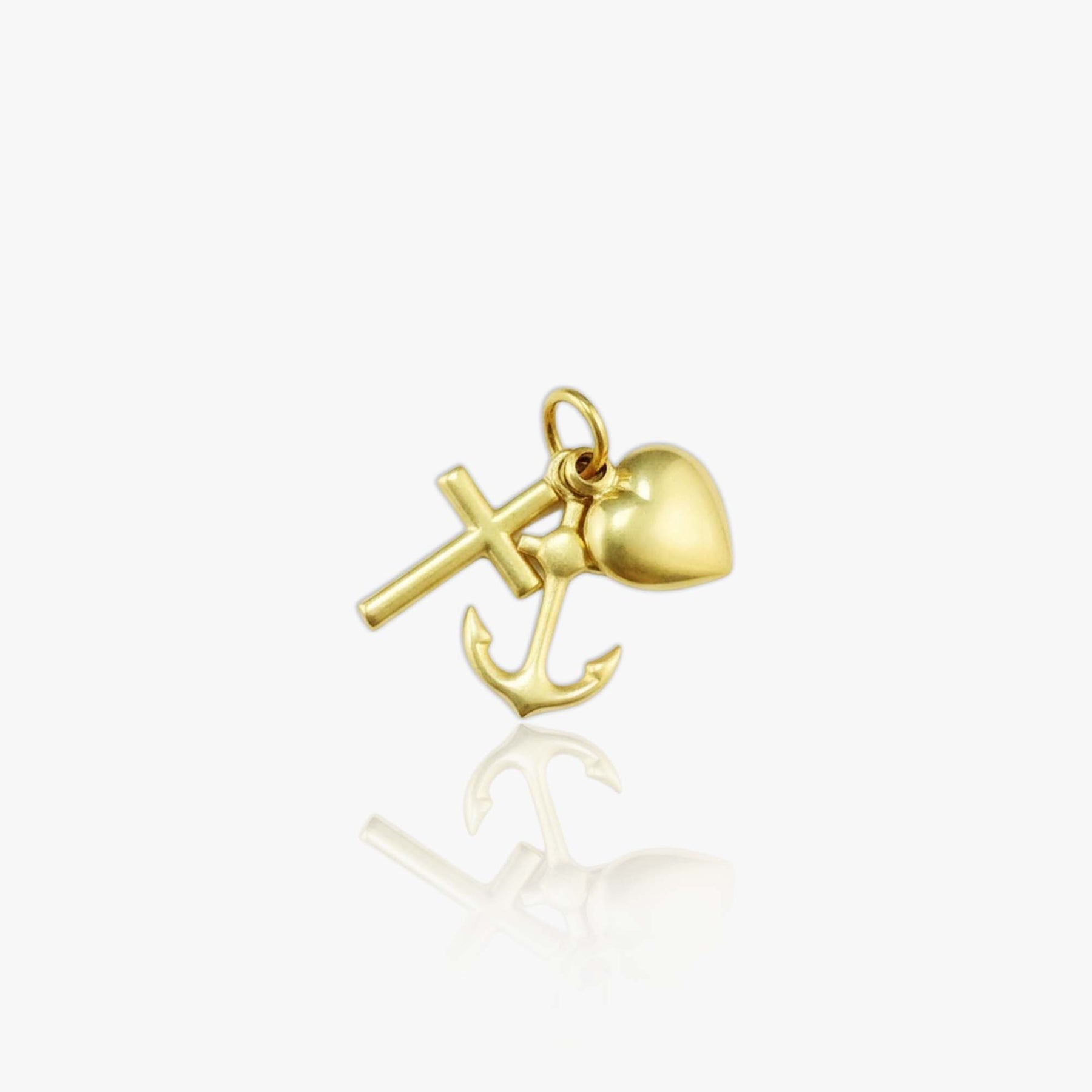 Cross Necklace Charm in 10K Gold